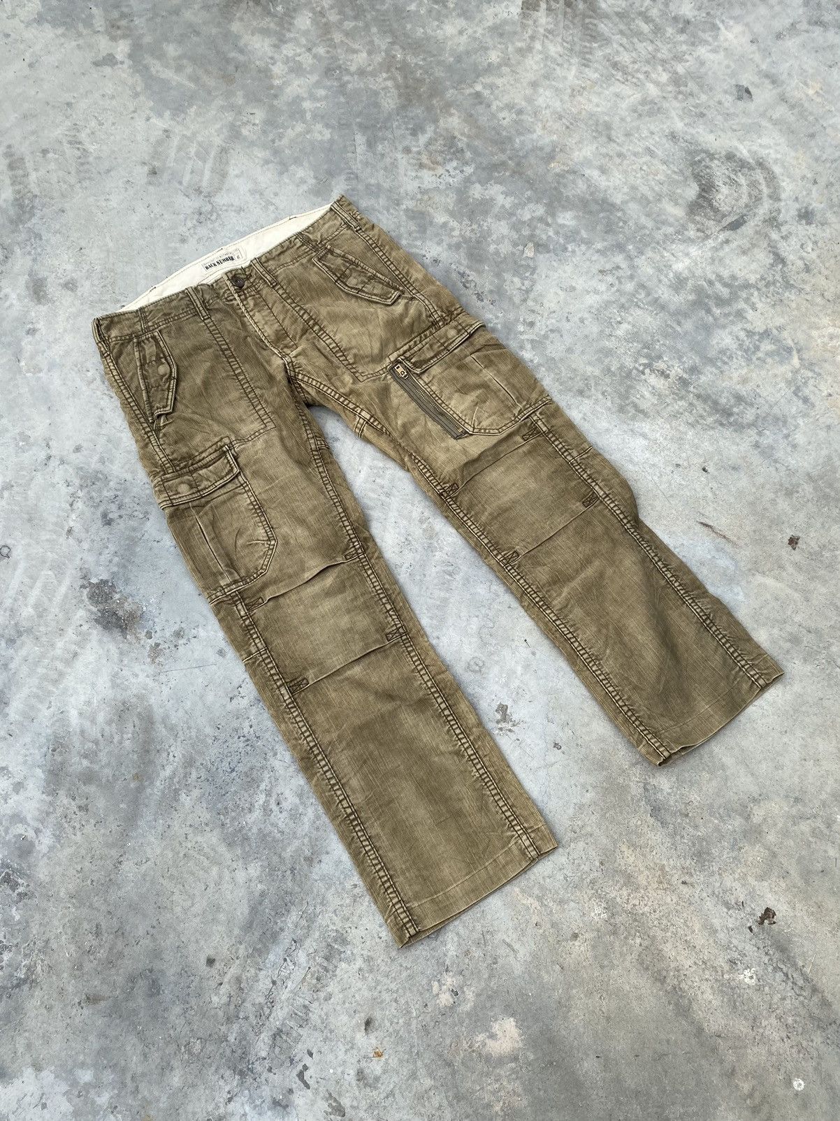 Japanese Brand 🔥Express Shipping🔥 Back Number Cargo Pants Size US 35 - 1 Thumbnail