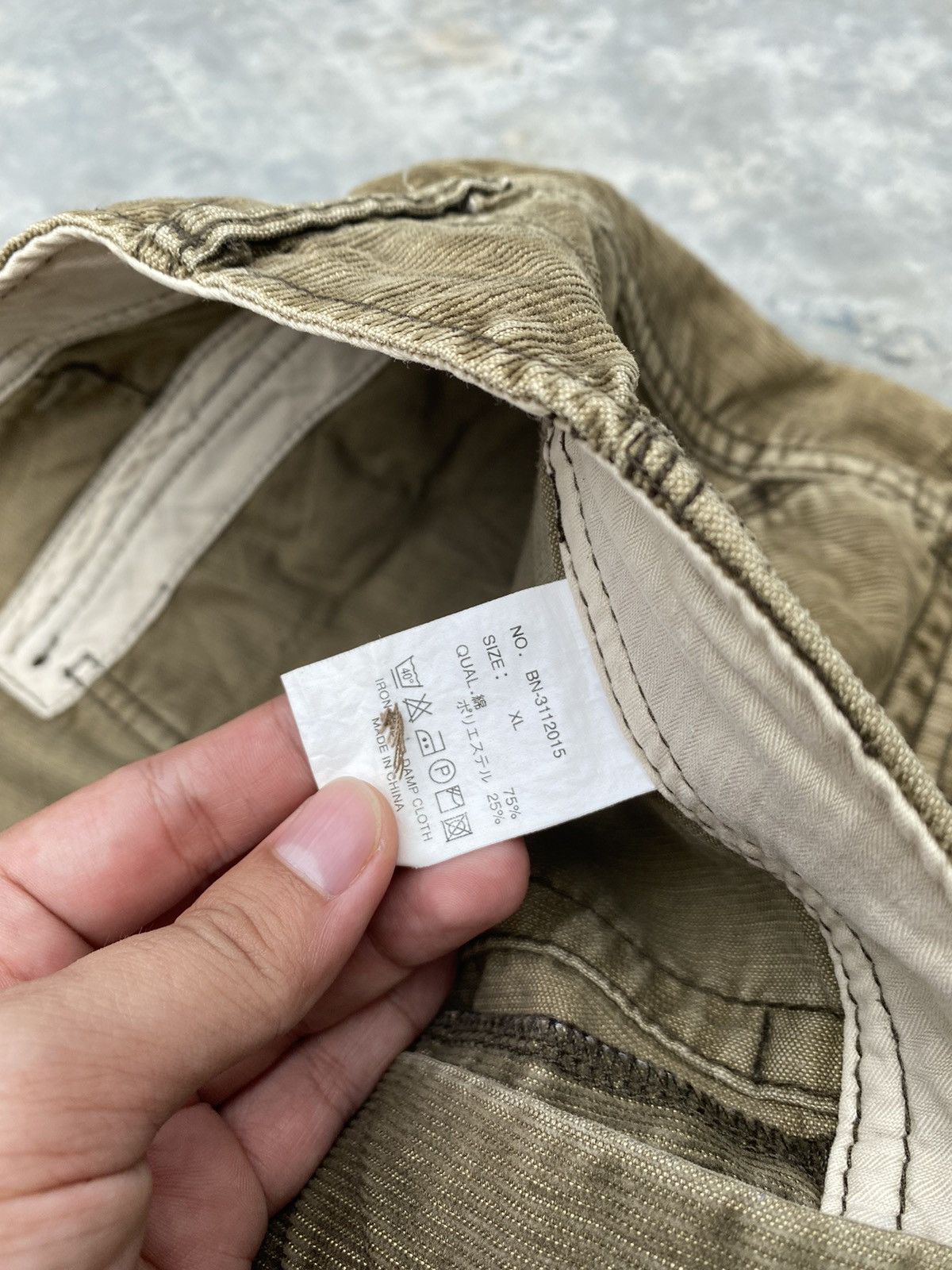 Japanese Brand 🔥Express Shipping🔥 Back Number Cargo Pants Size US 35 - 3 Thumbnail
