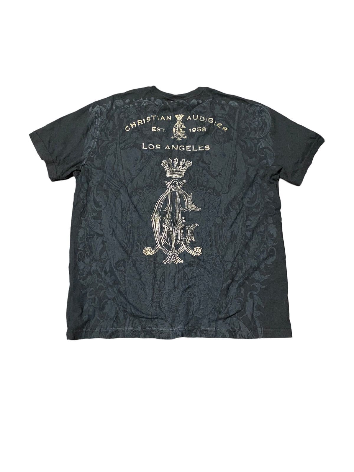 Christian Audigier × Vintage Vintage arm tattoo T-shirt Edhardy Christian audigier 1990s Size US XL / EU 56 / 4 - 2 Thumbnail