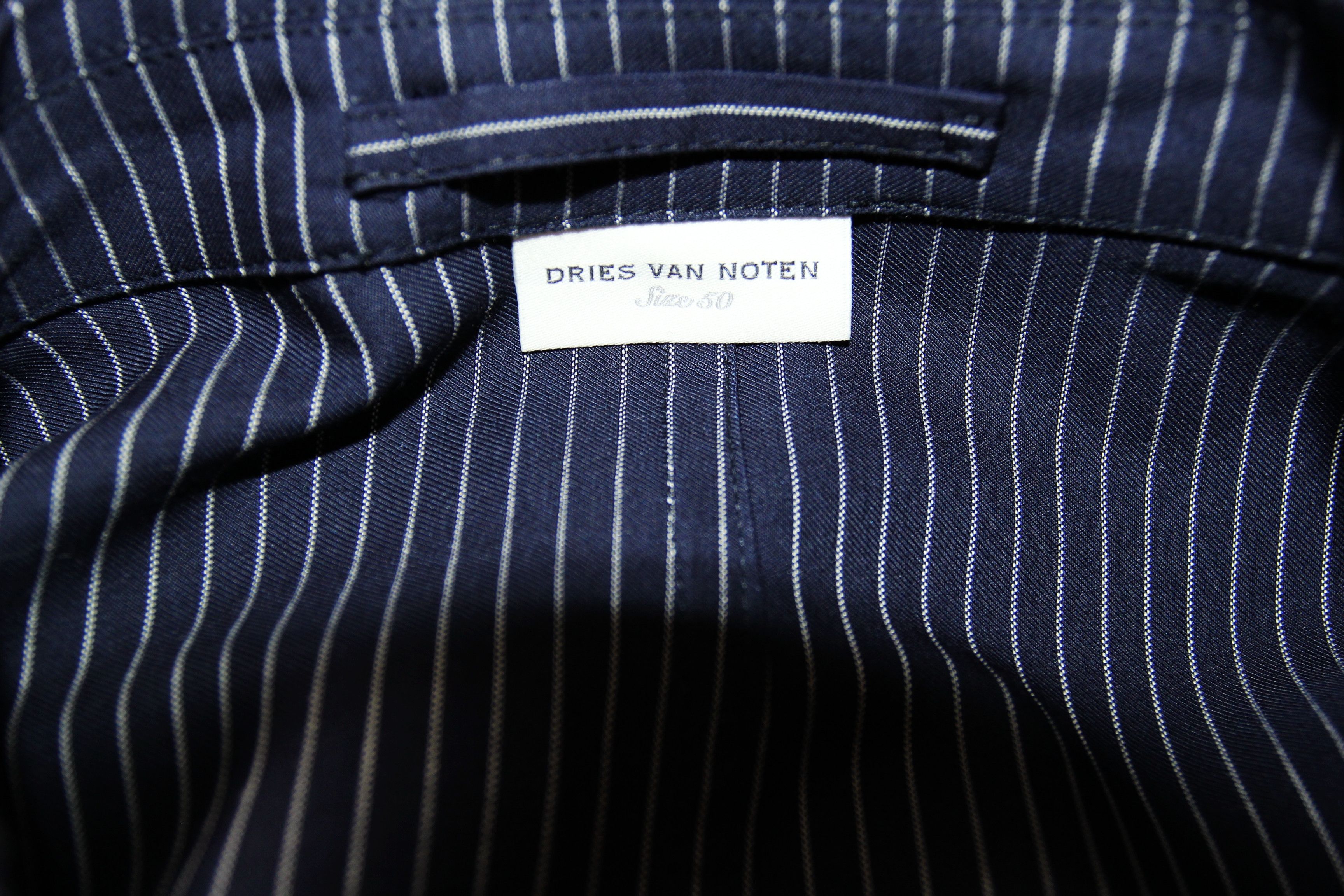 Dries Van Noten BNWT SS20 DRIES VAN NOTEN BILBAO NAVY PINSTRIPE JACKET 50 Size US M / EU 48-50 / 2 - 7 Thumbnail