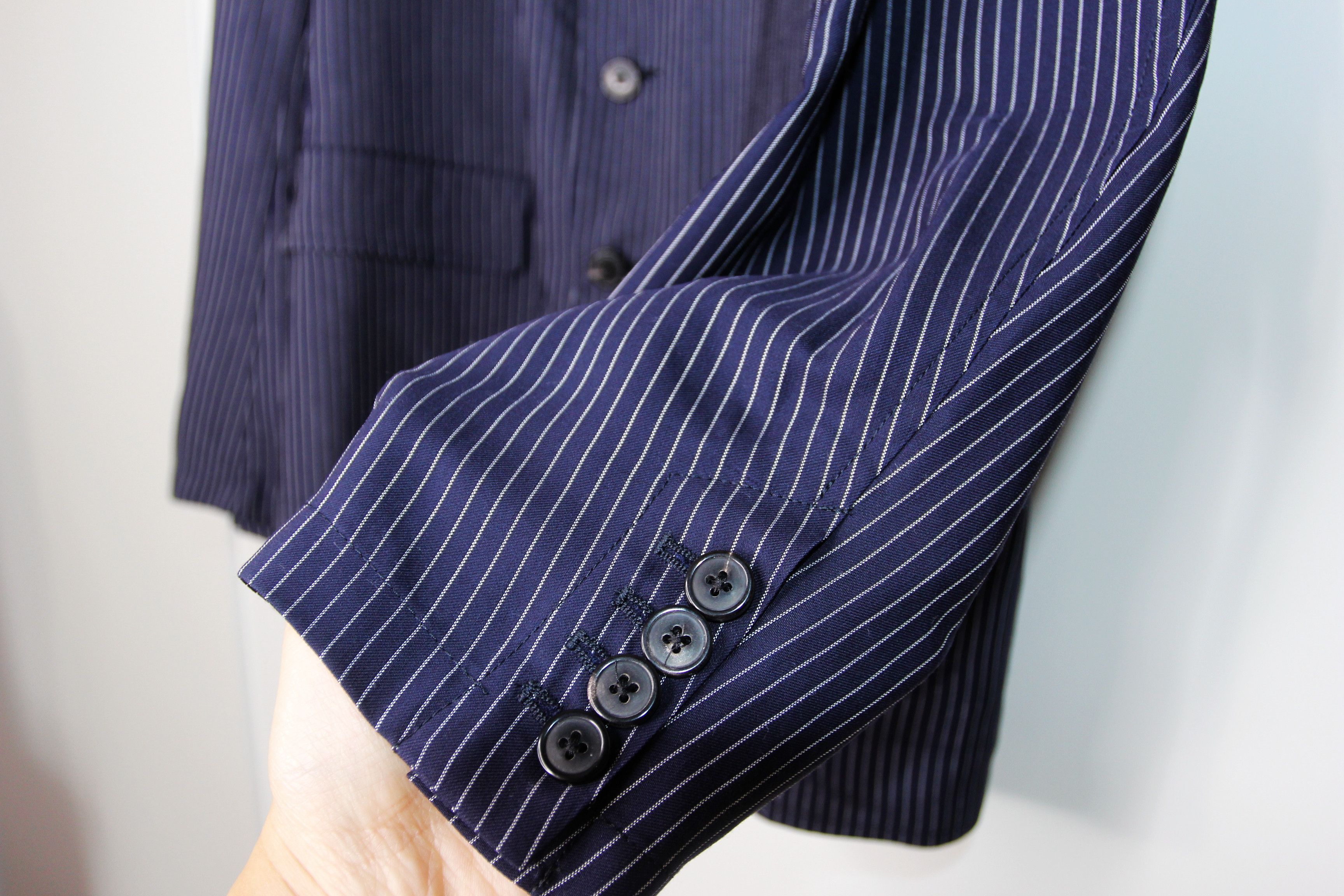 Dries Van Noten BNWT SS20 DRIES VAN NOTEN BILBAO NAVY PINSTRIPE JACKET 50 Size US M / EU 48-50 / 2 - 5 Thumbnail