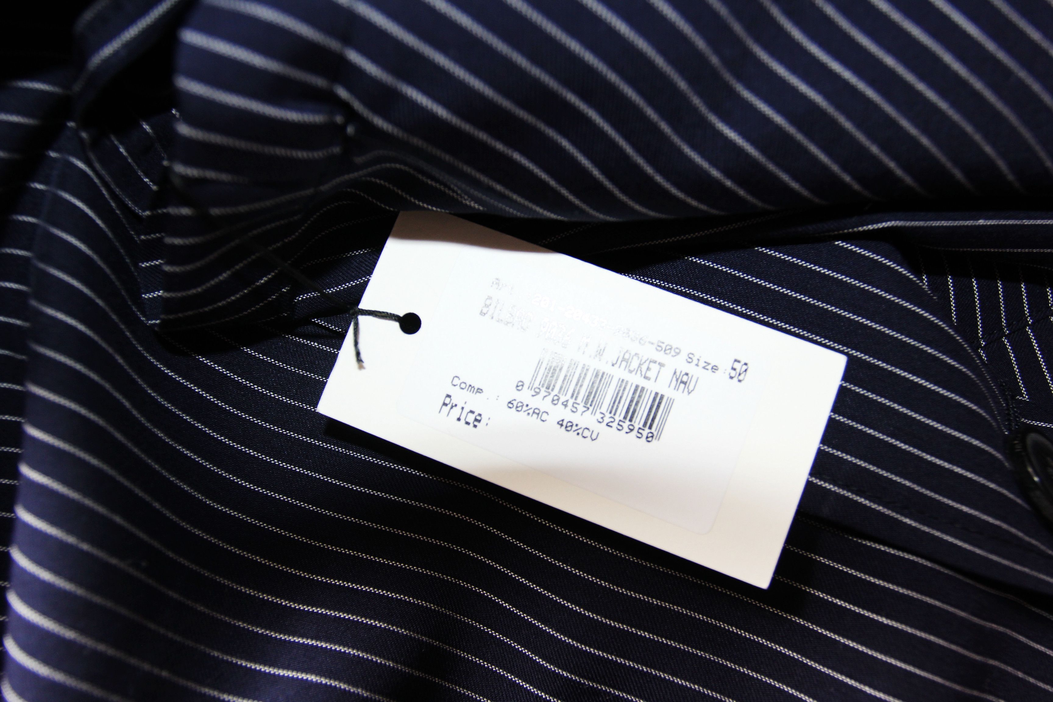 Dries Van Noten BNWT SS20 DRIES VAN NOTEN BILBAO NAVY PINSTRIPE JACKET 50 Size US M / EU 48-50 / 2 - 6 Thumbnail