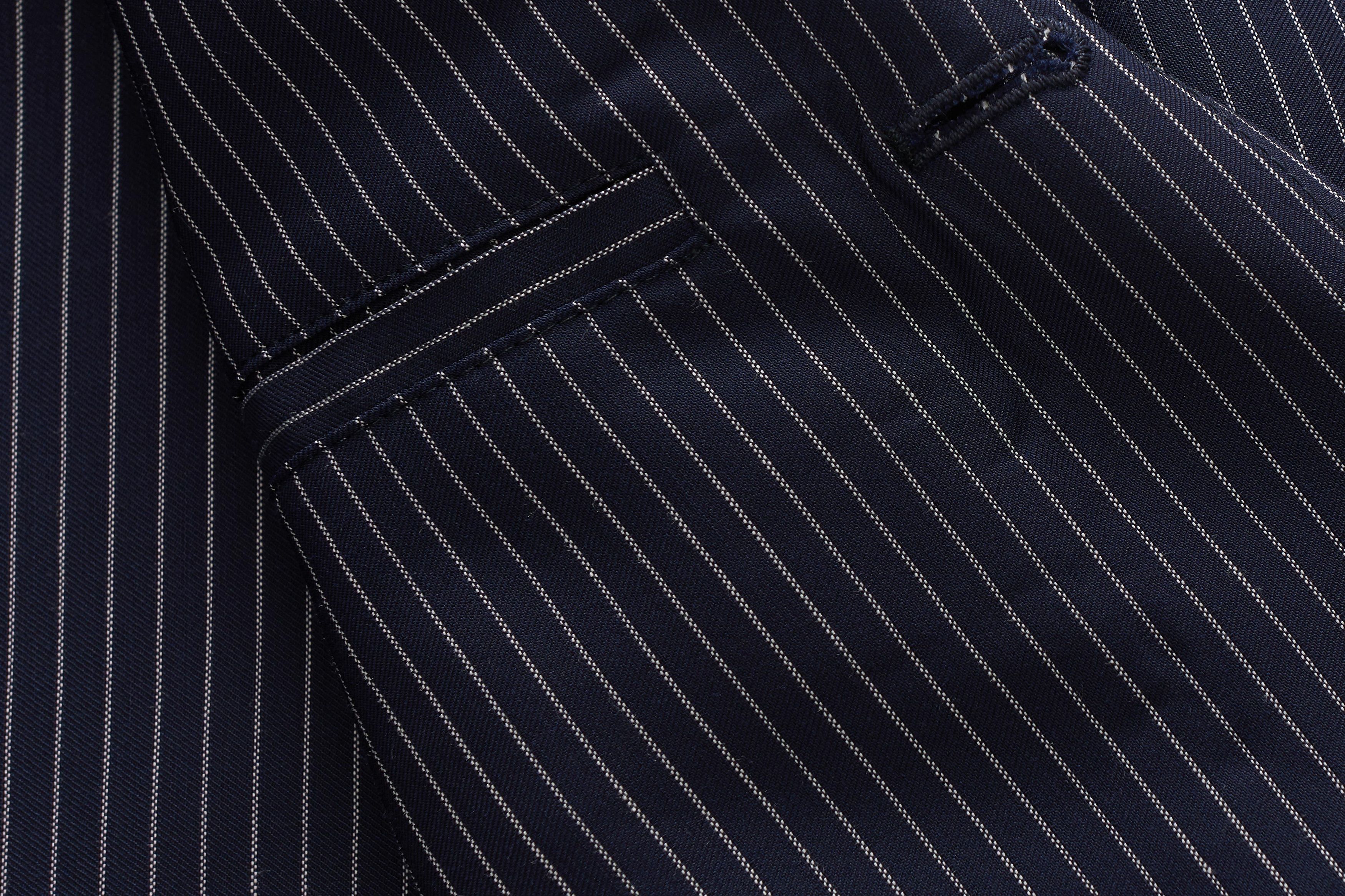 Dries Van Noten BNWT SS20 DRIES VAN NOTEN BILBAO NAVY PINSTRIPE JACKET 50 Size US M / EU 48-50 / 2 - 11 Thumbnail