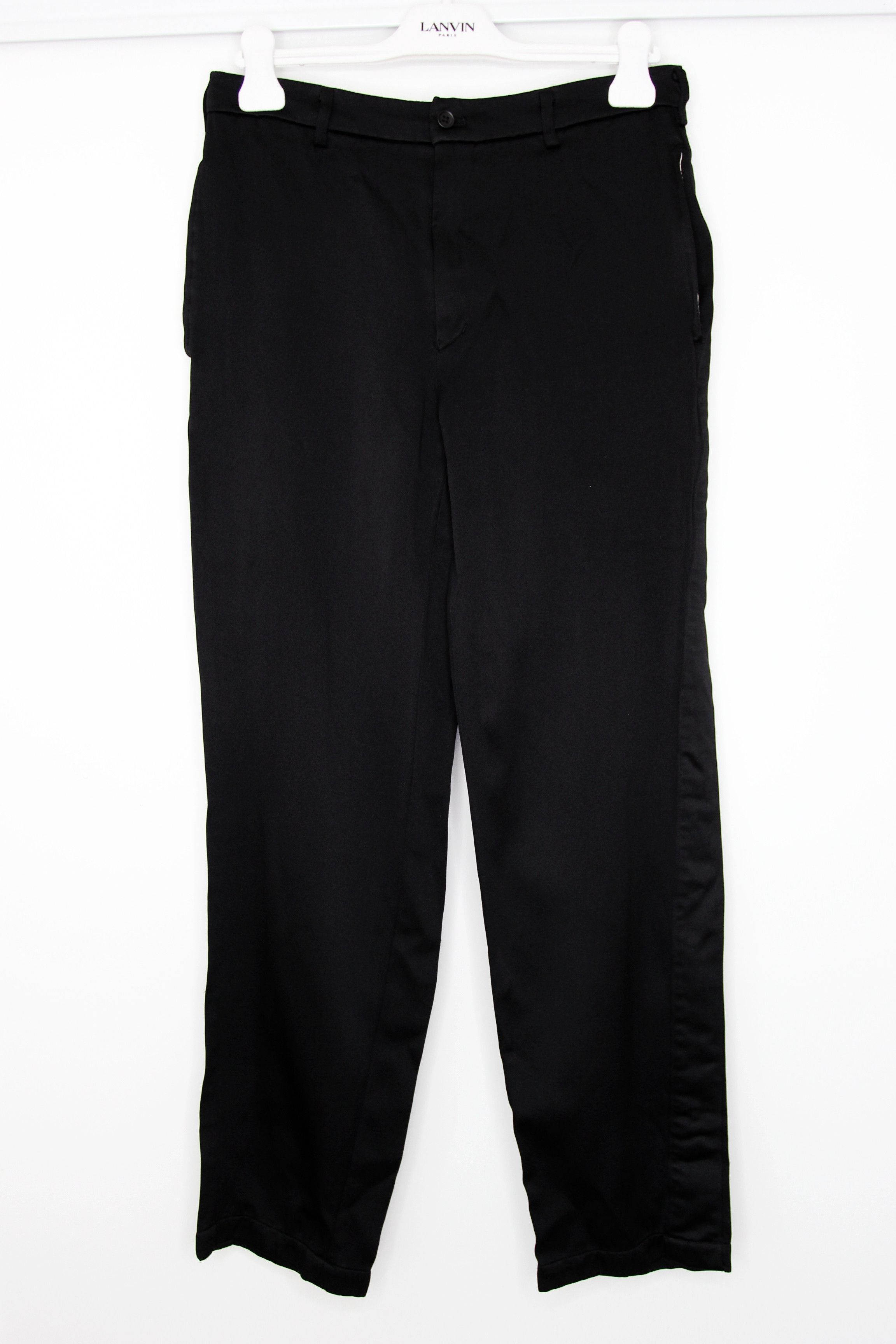 Comme des Garcons Black BNWT SS20 COMME DES GARCONS BLACK SILK EFFECT PANTS M Size US 30 / EU 46 - 3 Thumbnail