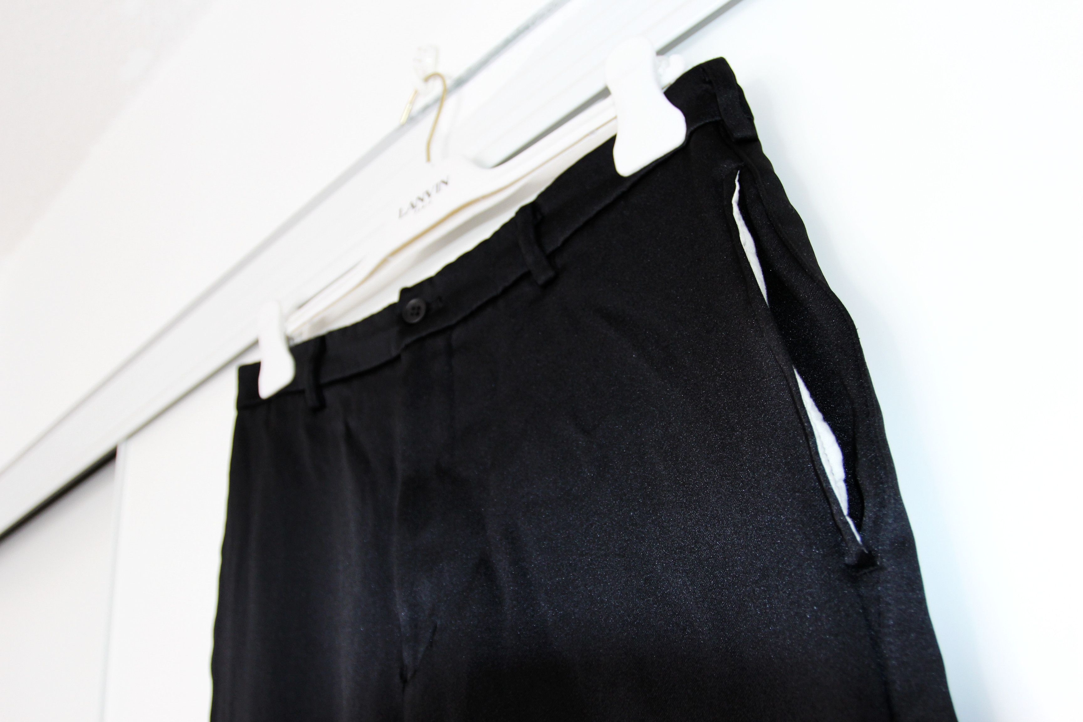 Comme des Garcons Black BNWT SS20 COMME DES GARCONS BLACK SILK EFFECT PANTS M Size US 30 / EU 46 - 4 Thumbnail