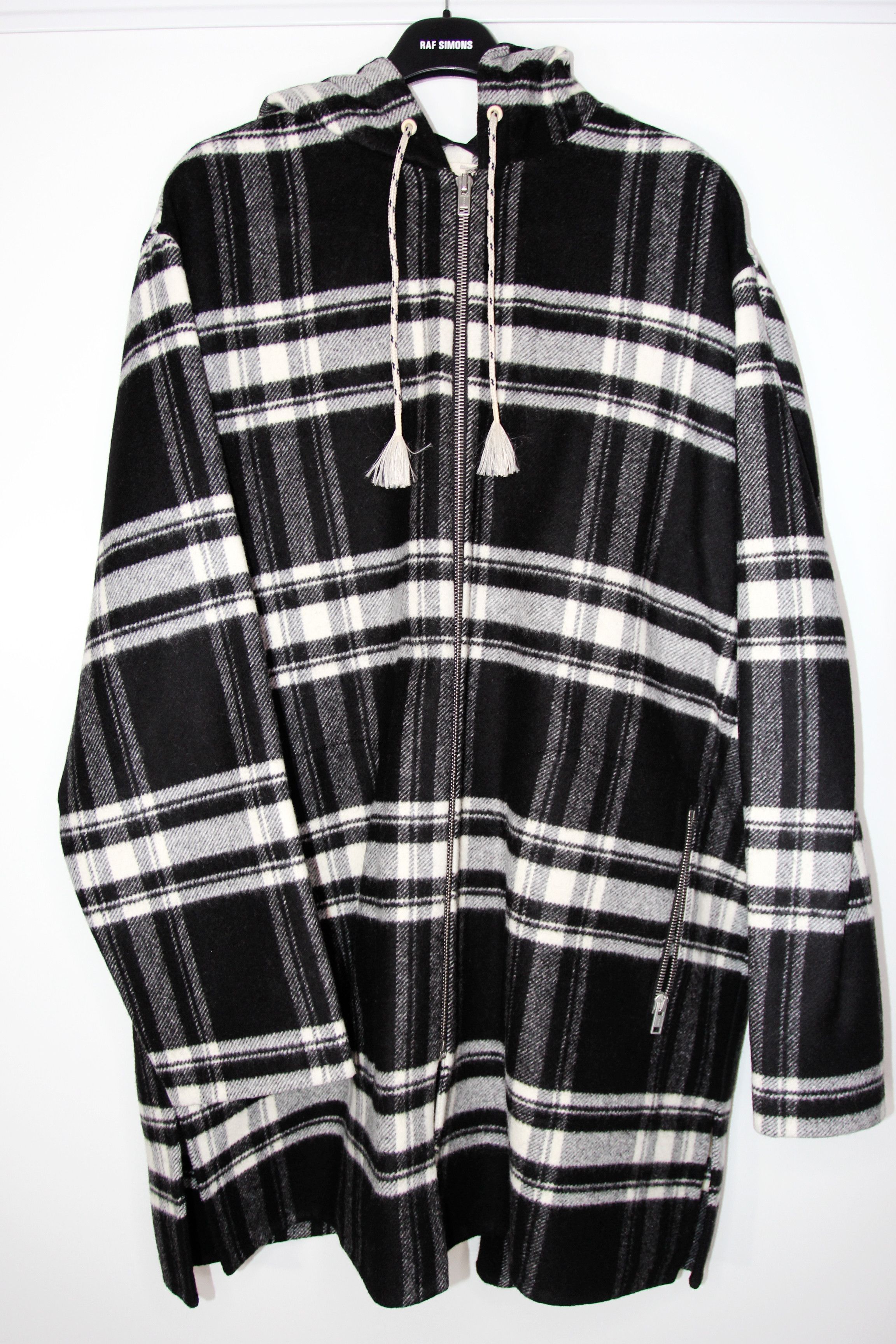 Marni BNWT AW18 MARNI TARTAN PLAID BLACK HOODED OVERCOAT 52 Size US L / EU 52-54 / 3 - 2 Thumbnail