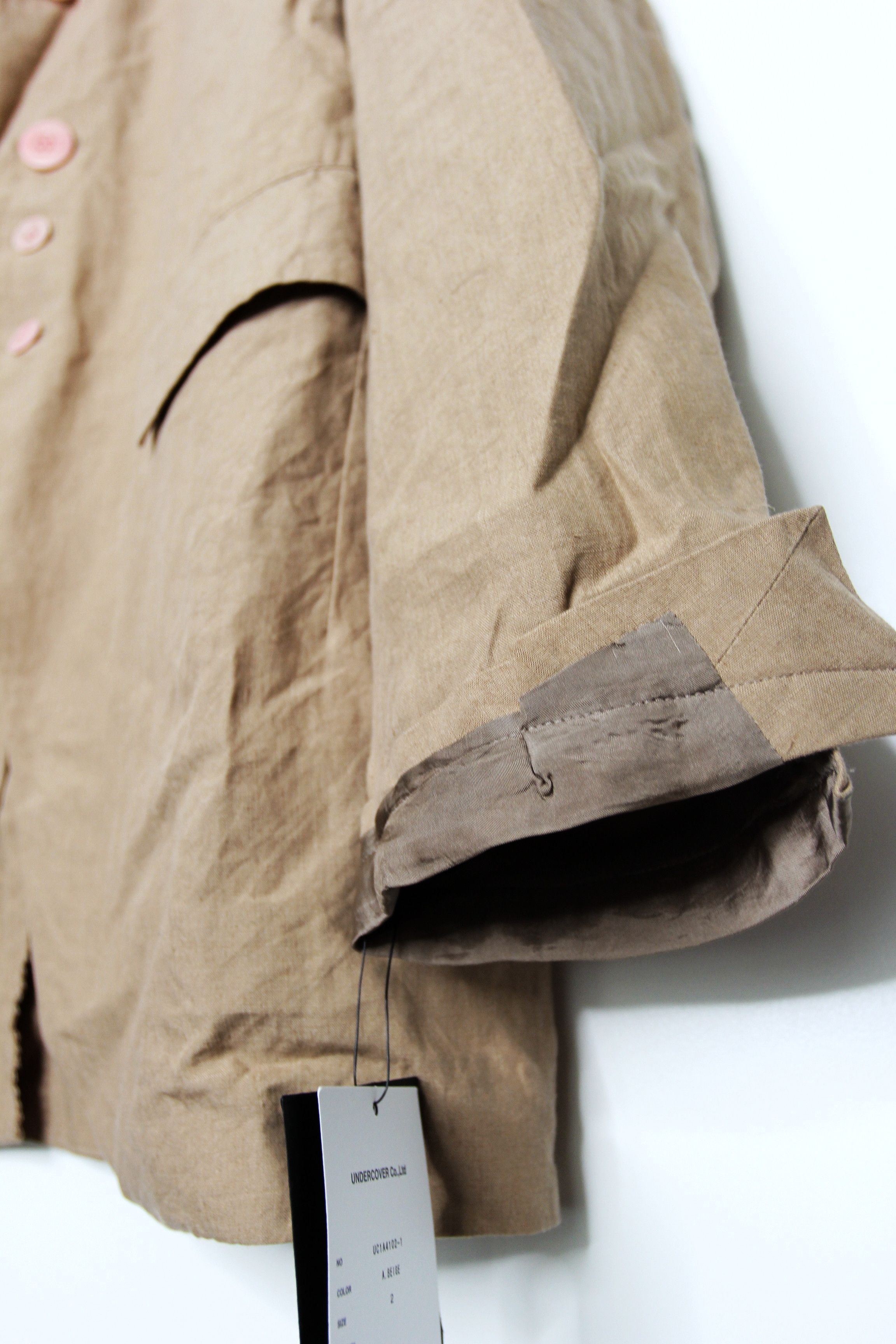 Undercover BNWT SS21 UNDERCOVER LINEN WEATHERED BLAZER JACKET 2 Size US M / EU 48-50 / 2 - 6 Thumbnail