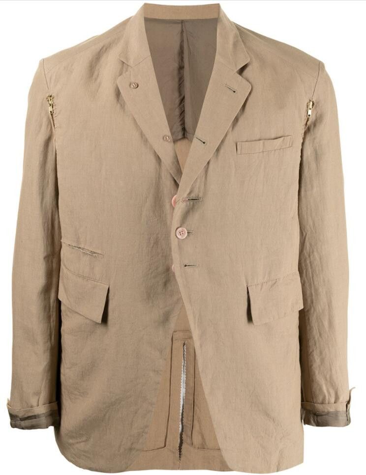 Undercover BNWT SS21 UNDERCOVER LINEN WEATHERED BLAZER JACKET 2 Size US M / EU 48-50 / 2 - 16 Thumbnail