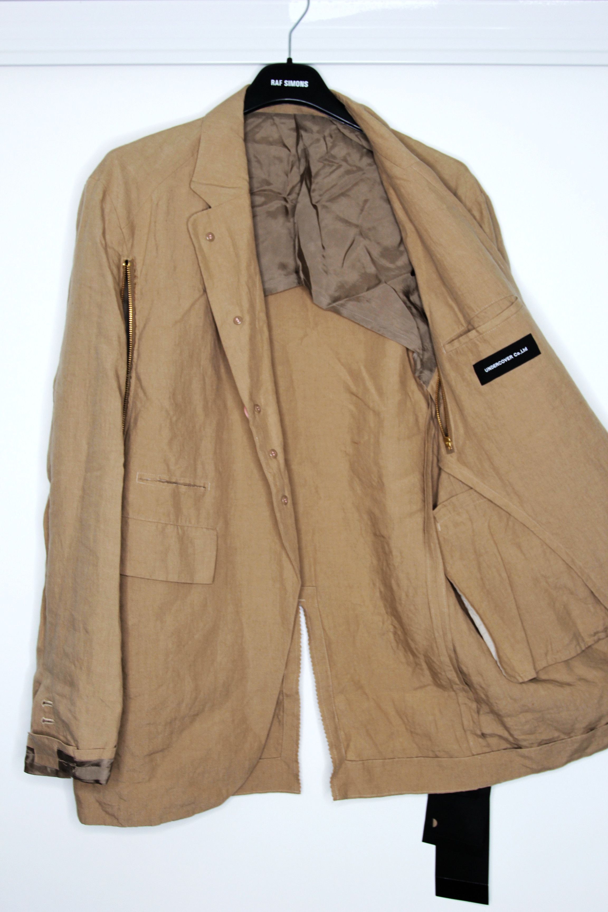 Undercover BNWT SS21 UNDERCOVER LINEN WEATHERED BLAZER JACKET 2 Size US M / EU 48-50 / 2 - 11 Thumbnail