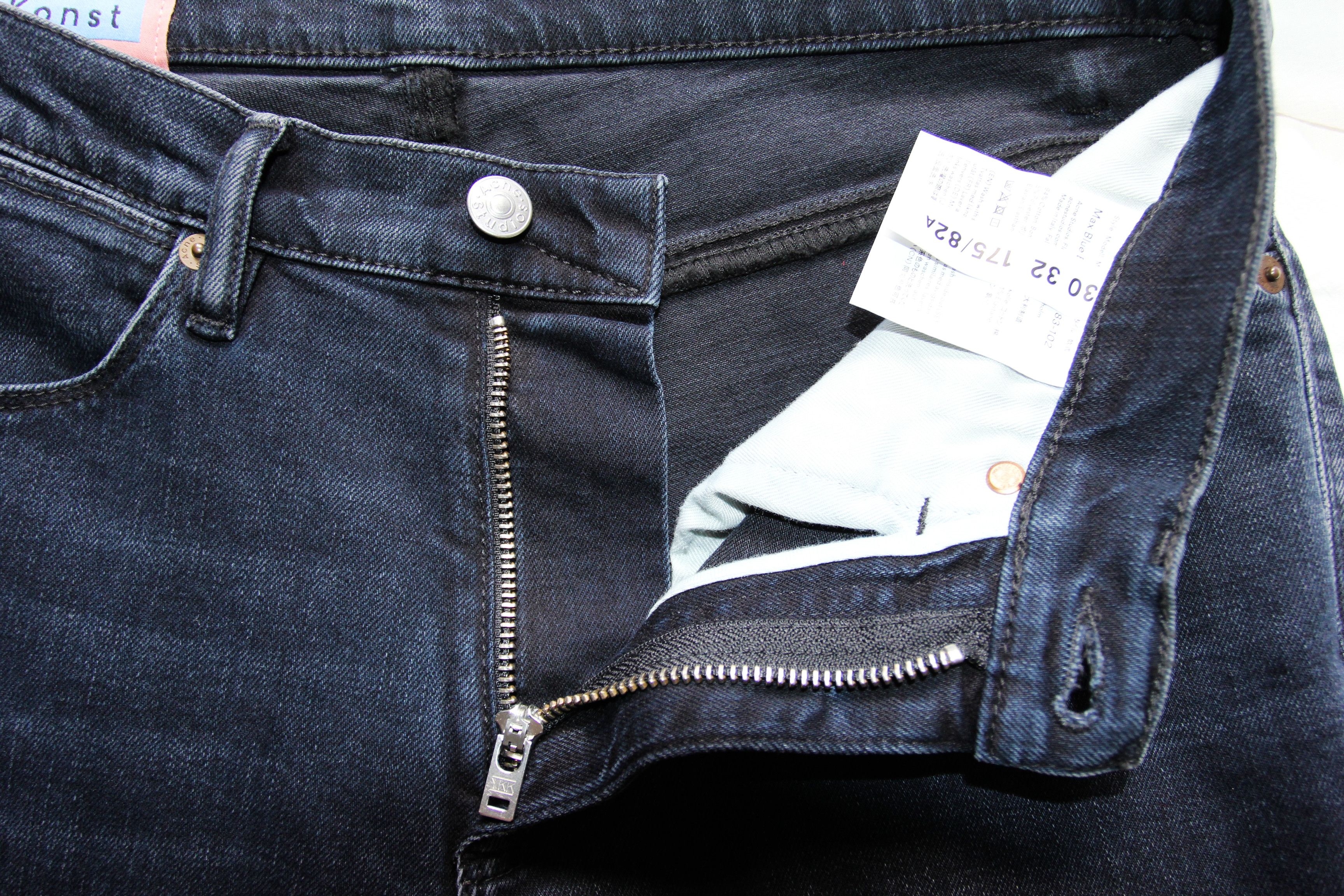 Acne Studios BNWT SS21 ACNE STUDIOS MAX BLUE BLACK DENIM JEANS 30 Size US 30 / EU 46 - 9 Thumbnail
