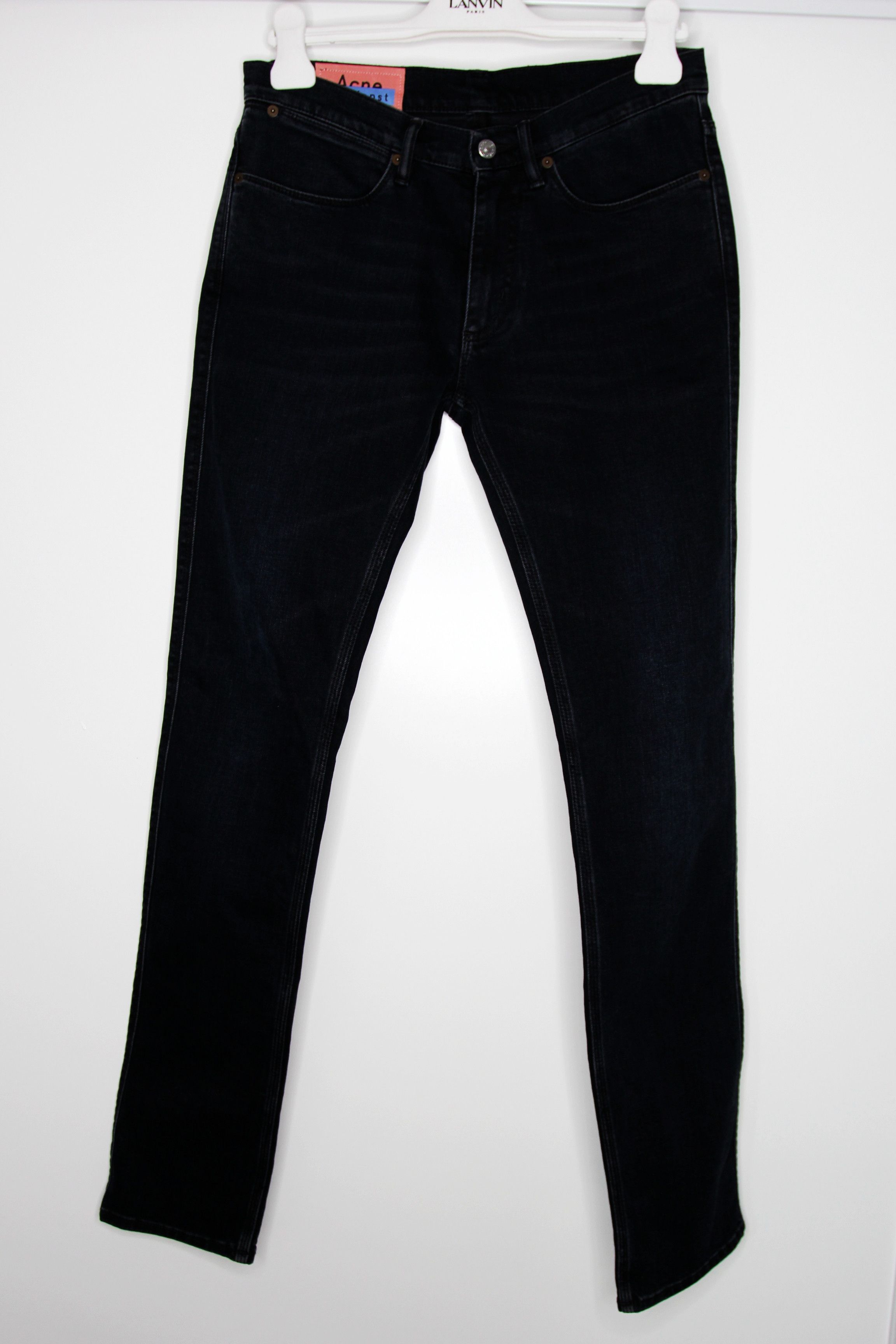 Acne Studios BNWT SS21 ACNE STUDIOS MAX BLUE BLACK DENIM JEANS 30 Size US 30 / EU 46 - 2 Thumbnail