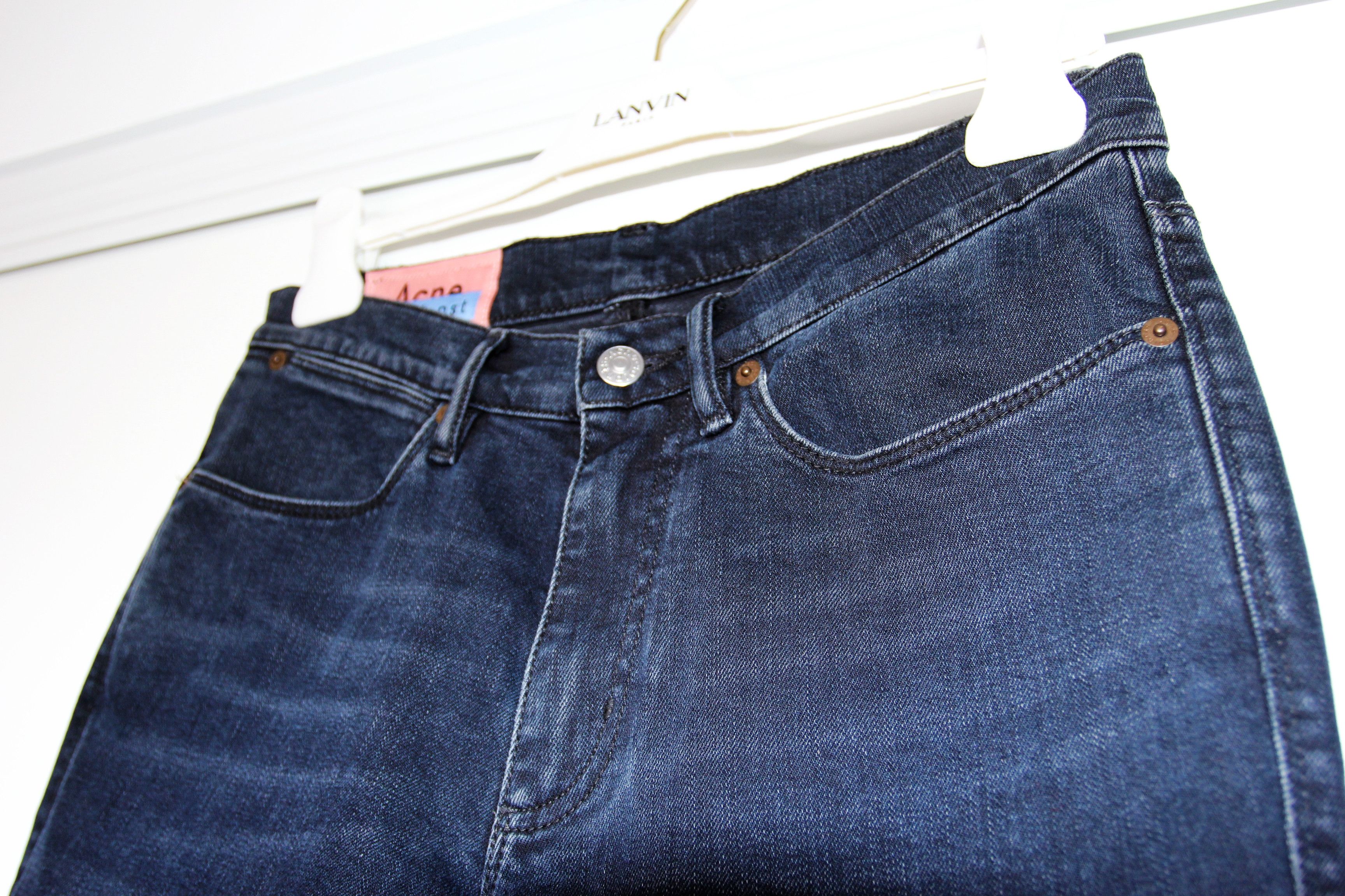 Acne Studios BNWT SS21 ACNE STUDIOS MAX BLUE BLACK DENIM JEANS 30 Size US 30 / EU 46 - 4 Thumbnail