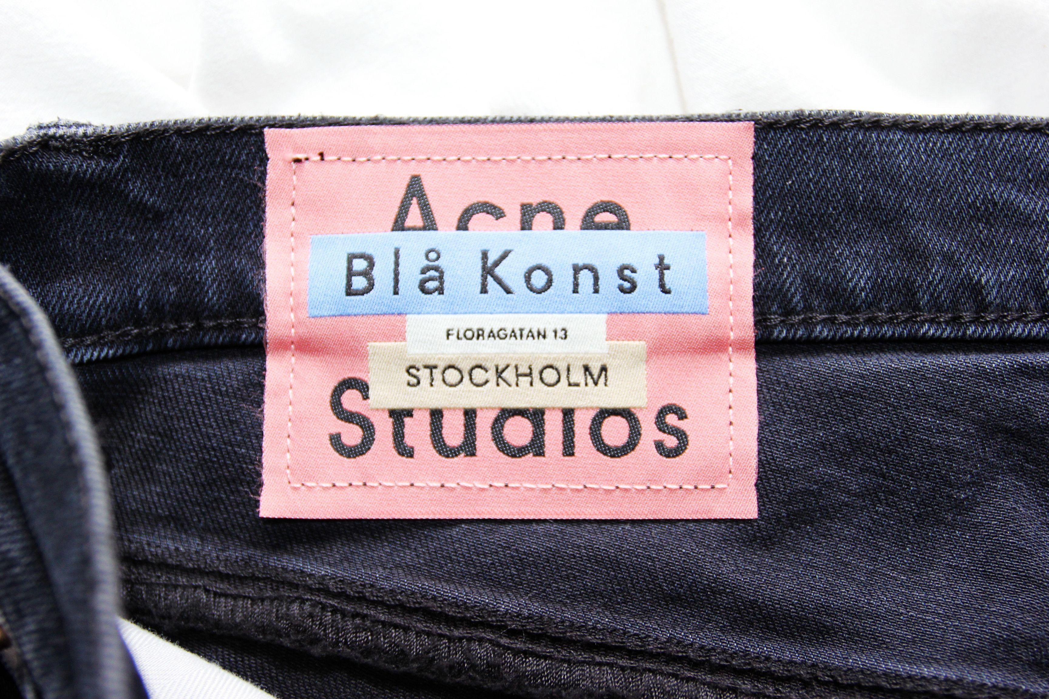 Acne Studios BNWT SS21 ACNE STUDIOS MAX BLUE BLACK DENIM JEANS 30 Size US 30 / EU 46 - 10 Thumbnail