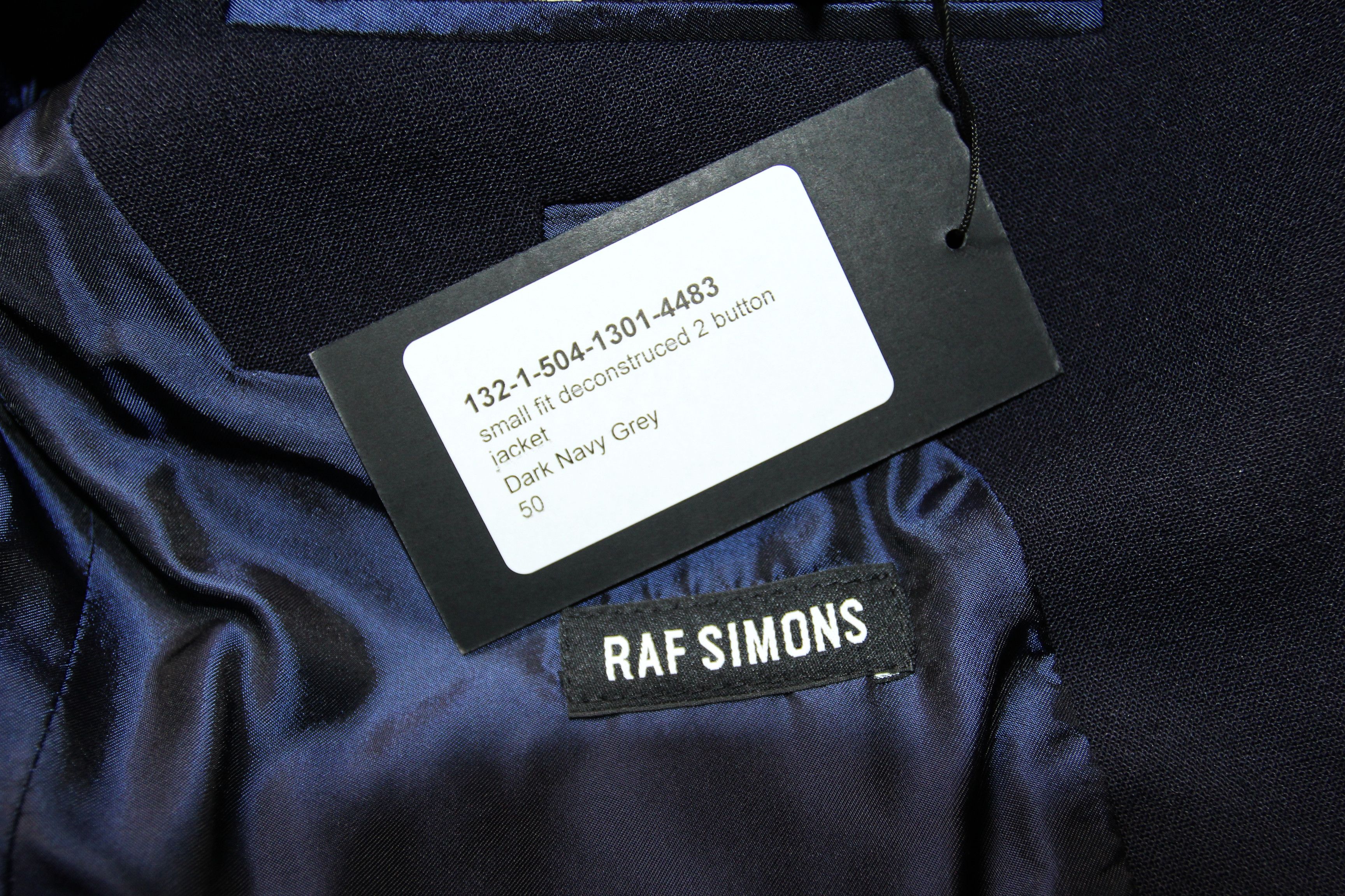 Raf Simons BNWT AW13 RAF SIMONS DECONSTRUCTED 2 BUTTON JACKET 50 Size US M / EU 48-50 / 2 - 11 Thumbnail