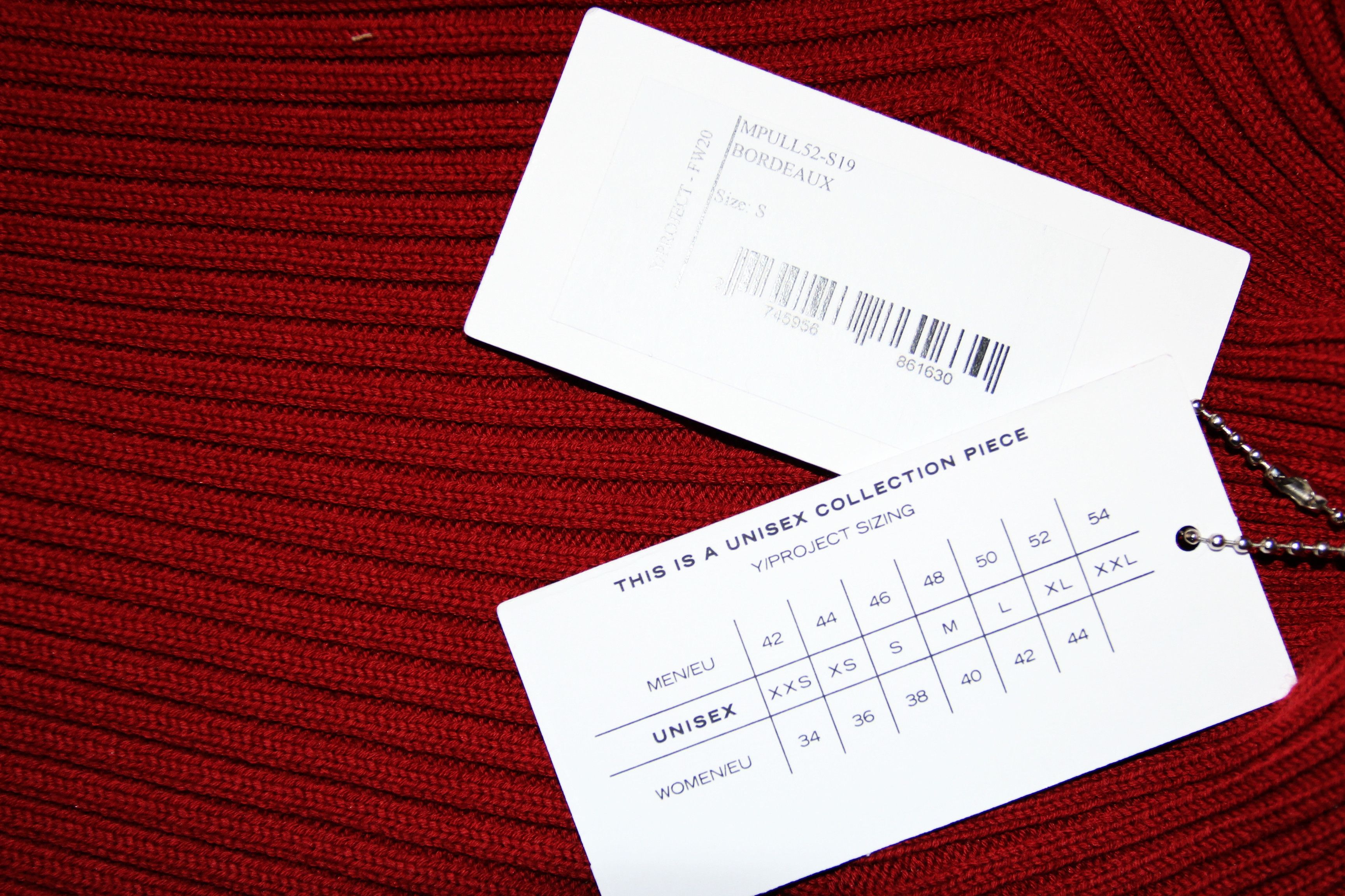 Y/Project BNWT AW20 Y/PROJECT RIBBED OFF-CENTER SWEATER S Size US S / EU 44-46 / 1 - 9 Thumbnail