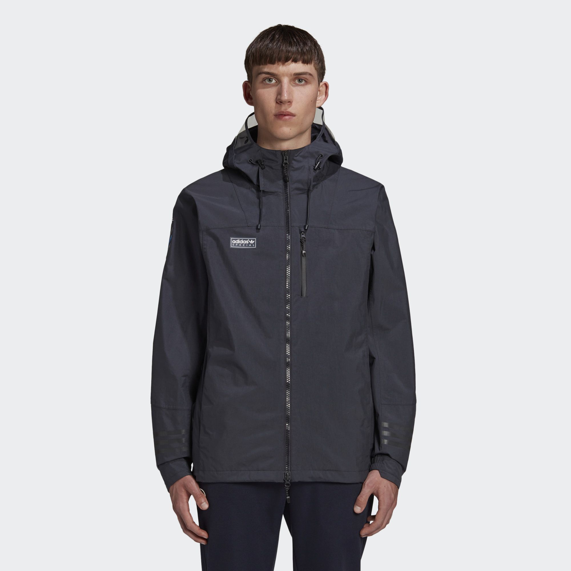 image of New Order X Adidas Spezial Spzl Jacket M in Night Gray, Men's (Size Medium)