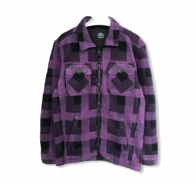 Japanese Brand Japanese Brand Boa Fleece Plaid Tartan Jacket Size US M / EU 48-50 / 2 - 1 Thumbnail