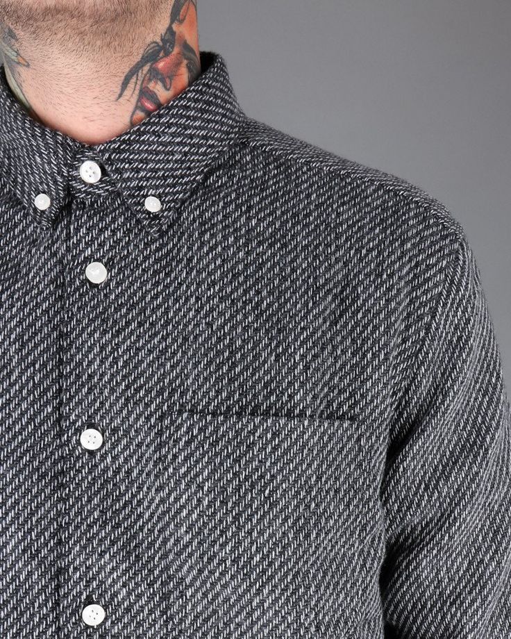 Whyred BNWT AW16 WHYRED MILLS BUTTON DOWN SHIRT 48 Size US M / EU 48-50 / 2 - 17 Thumbnail