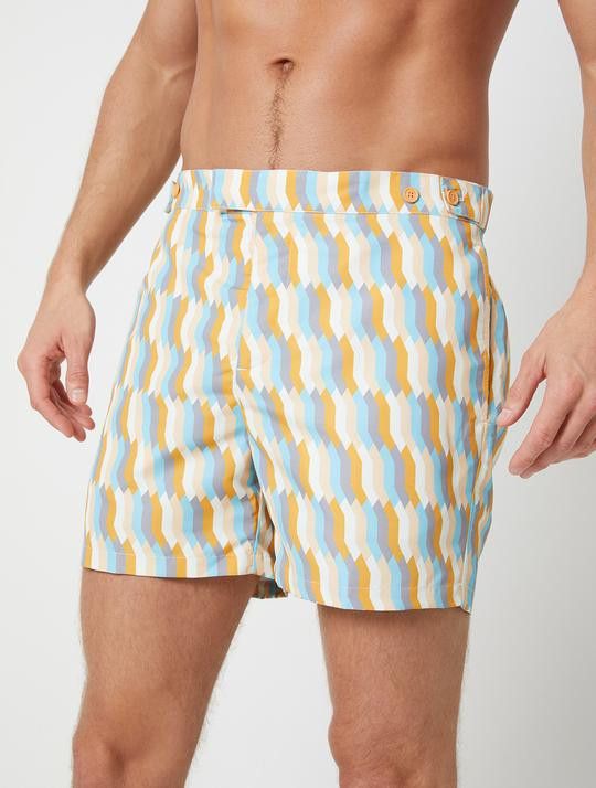 Frescobol Carioca BNWT SS20 FRESCOBOL CARIOCA MOSAIQUE PRINT SWIM SHORTS 34 Size US 34 / EU 50 - 1 Thumbnail