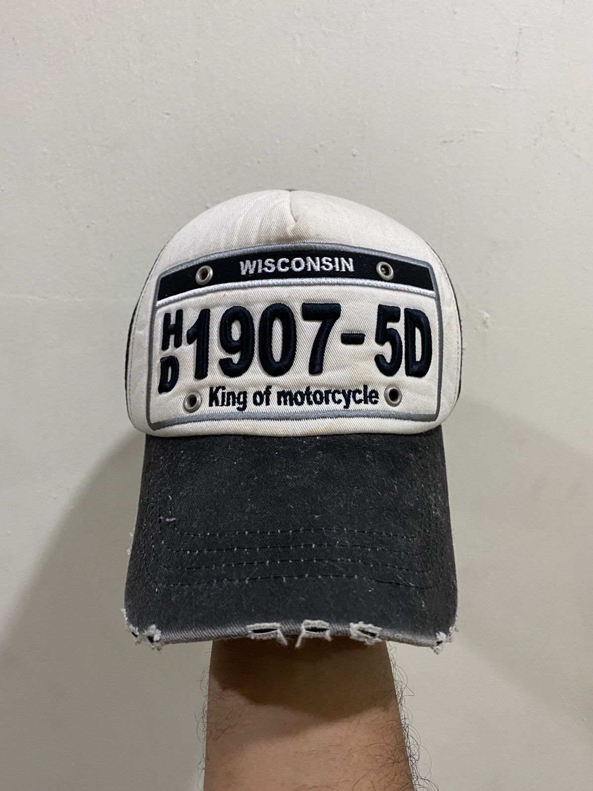 Harley Davidson VTG DISTRESS HD Harley Davidson Trucked Hat Size ONE SIZE - 1 Thumbnail