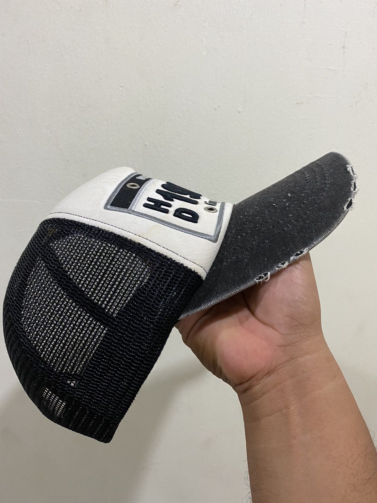 Harley Davidson VTG DISTRESS HD Harley Davidson Trucked Hat Size ONE SIZE - 4 Thumbnail