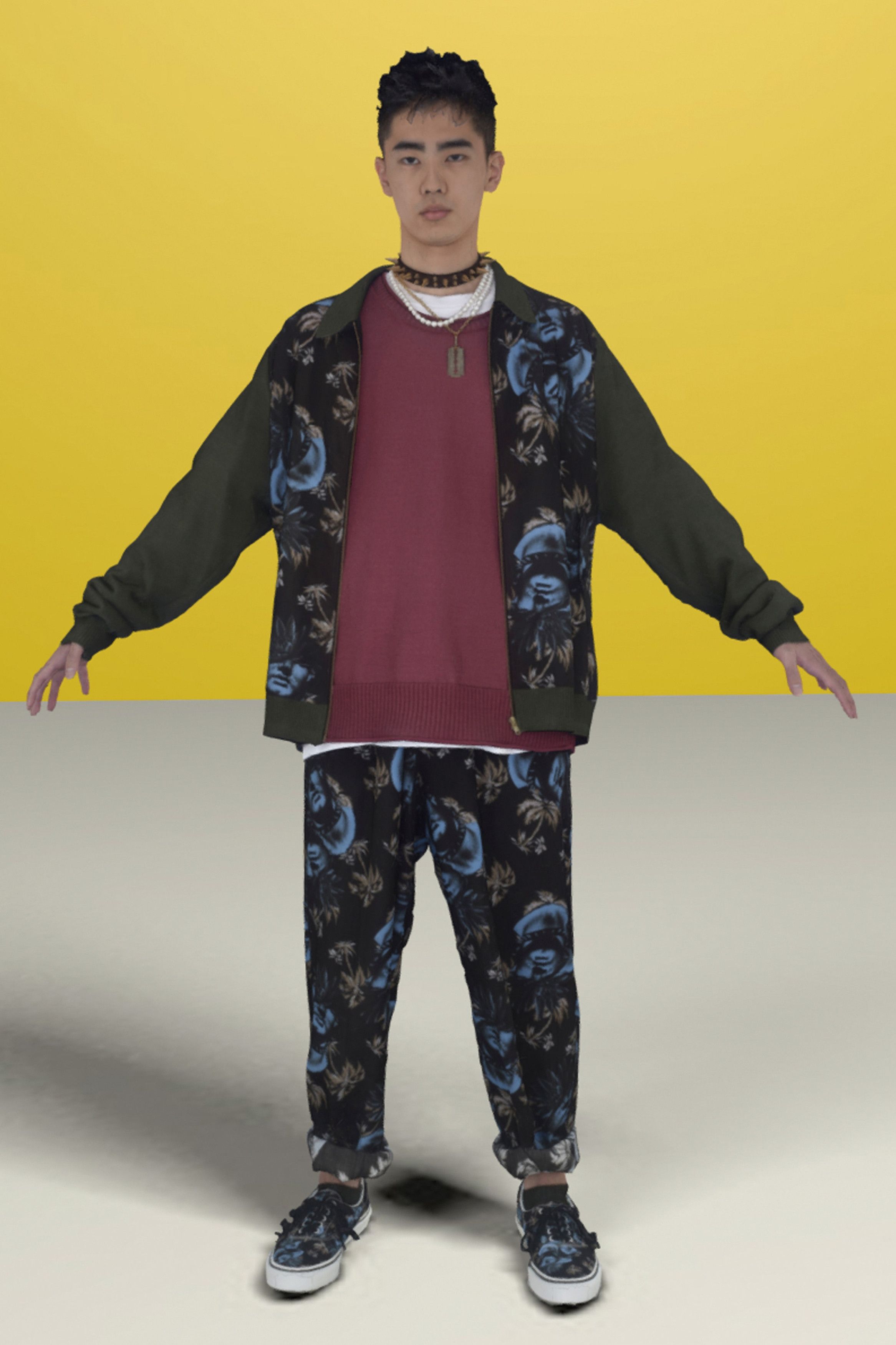 Undercover BNWT SS21 UNDERCOVER GRAPHIC PRINT BLACK BASE PANTS 1 Size US 30 / EU 46 - 1 Thumbnail