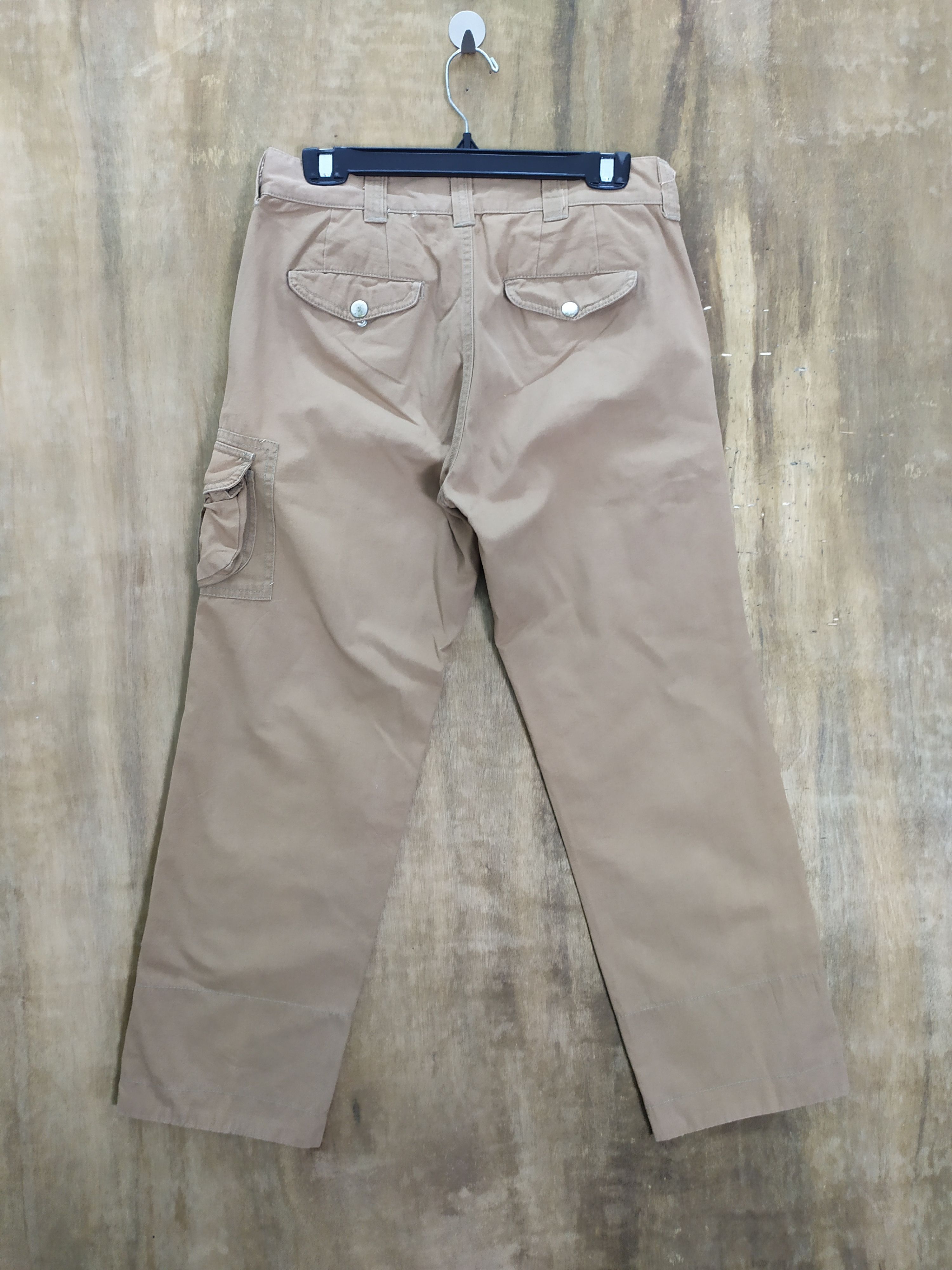 Japanese Brand VINTAGE GARAGE LABEL BROWN CARGO PANTS Size US 30 / EU 46 - 15 Thumbnail