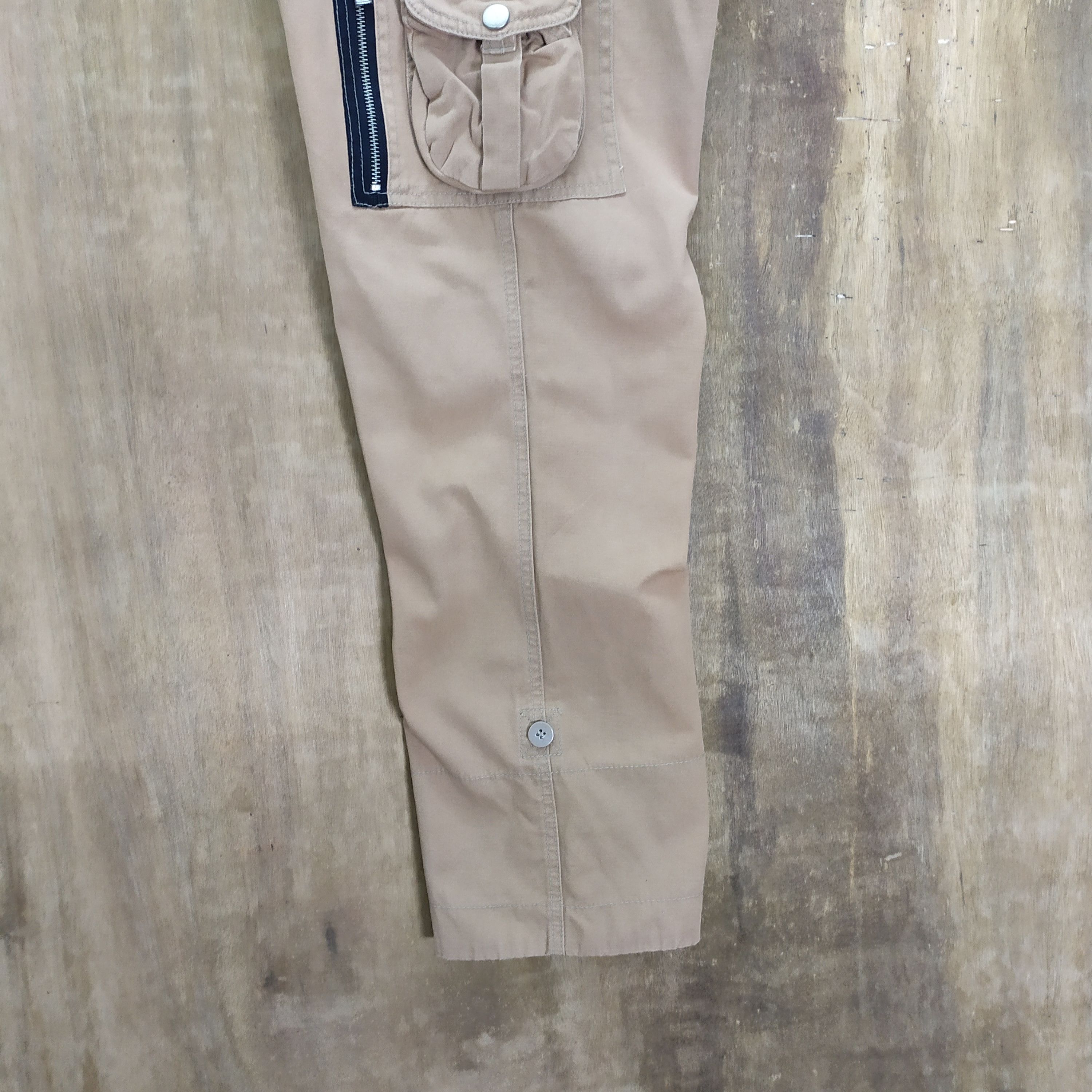 Japanese Brand VINTAGE GARAGE LABEL BROWN CARGO PANTS Size US 30 / EU 46 - 9 Thumbnail