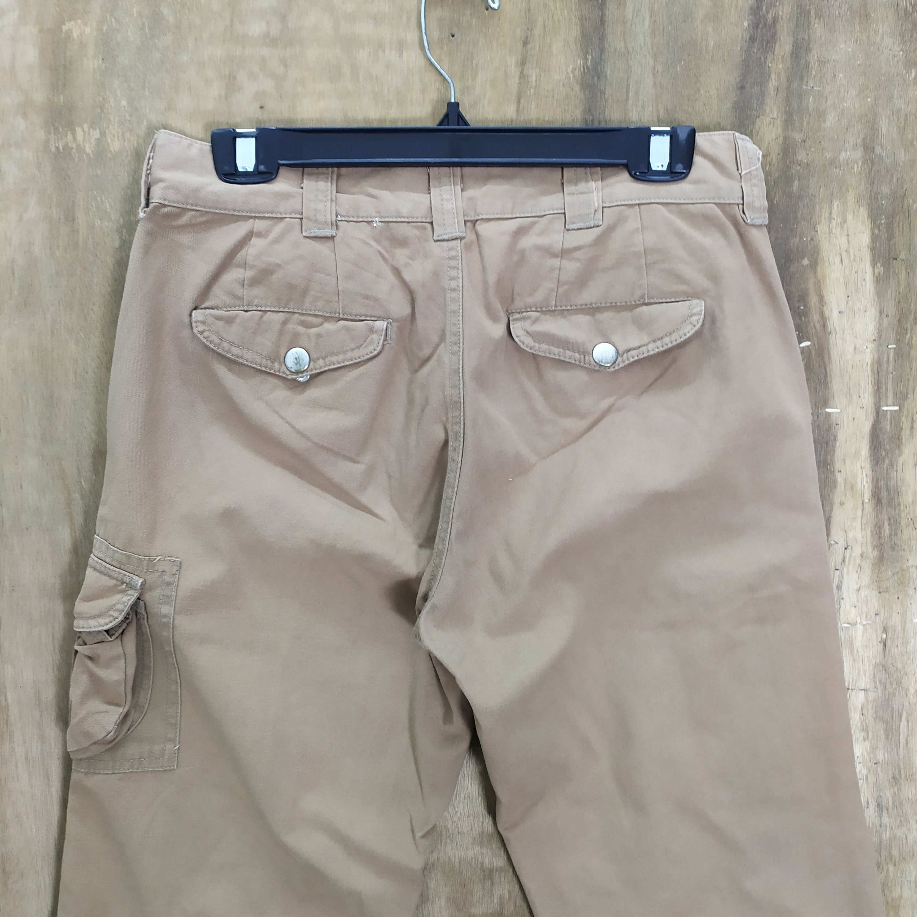 Japanese Brand VINTAGE GARAGE LABEL BROWN CARGO PANTS Size US 30 / EU 46 - 14 Thumbnail