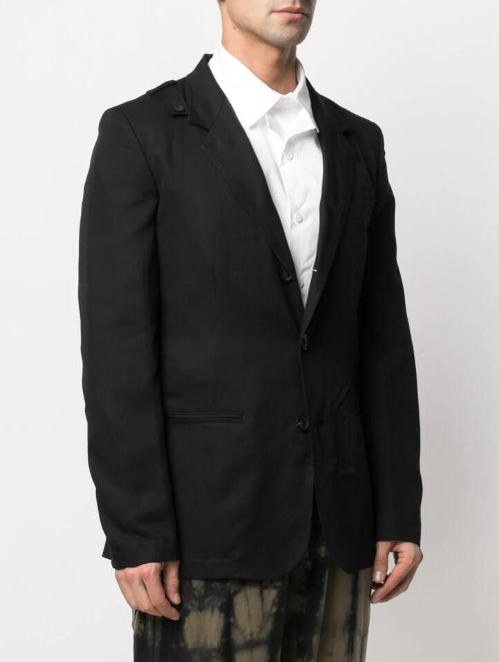 Yohji Yamamoto BNWT SS21 YOHJI YAMAMOTO POUR HOMME TENCEL BLAZER JACKET 2 Size US M / EU 48-50 / 2 - 1 Thumbnail