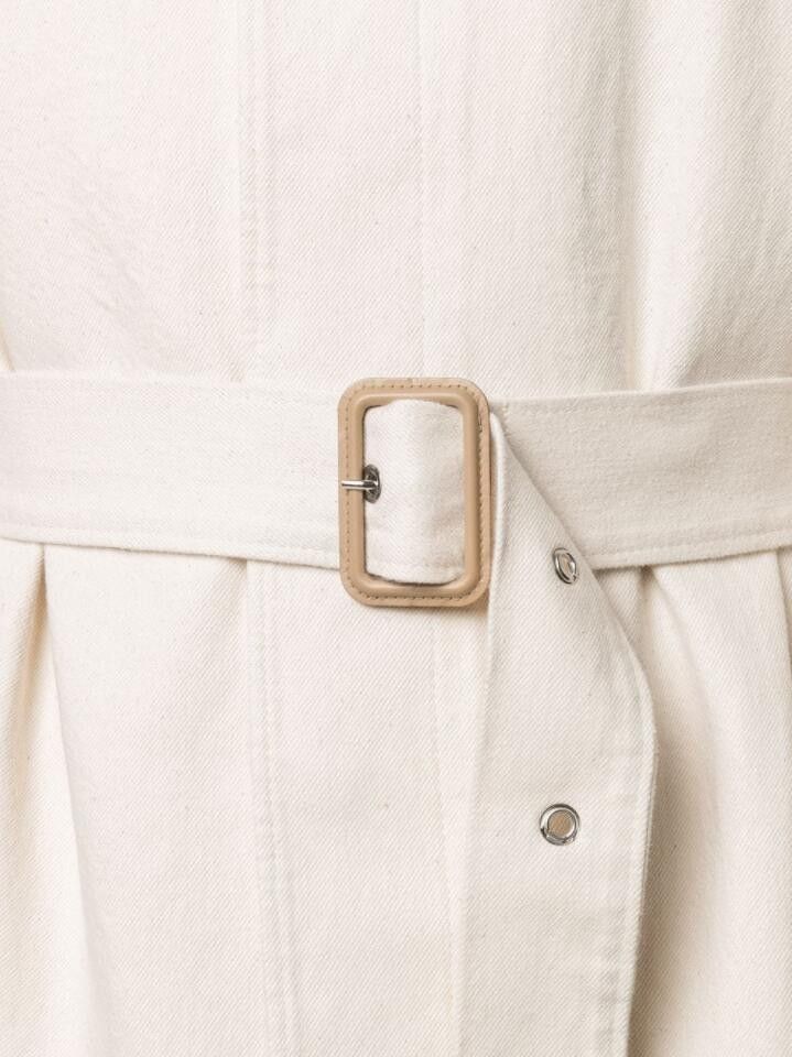 Marni BNWT SS21 MARNI OFF WHITE DENIM TRENCH COAT 50 Size US M / EU 48-50 / 2 - 17 Thumbnail