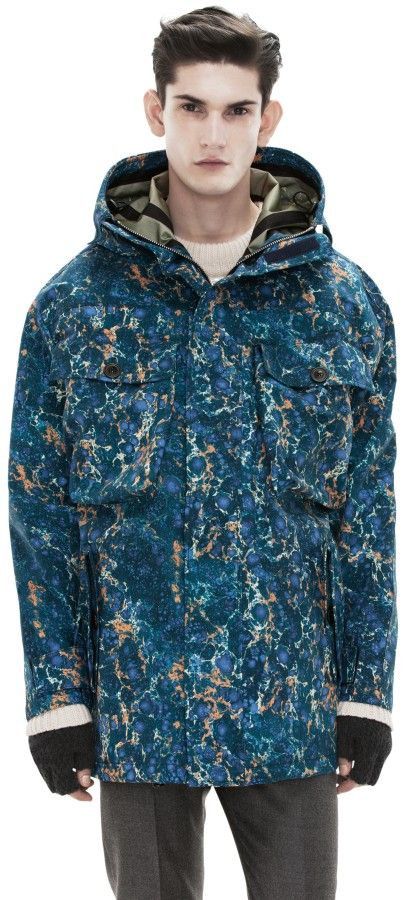 Acne Studios AW13 ACNE STUDIOS CLARK BLUE MARBLE JACKET 50 Size US M / EU 48-50 / 2 - 15 Thumbnail