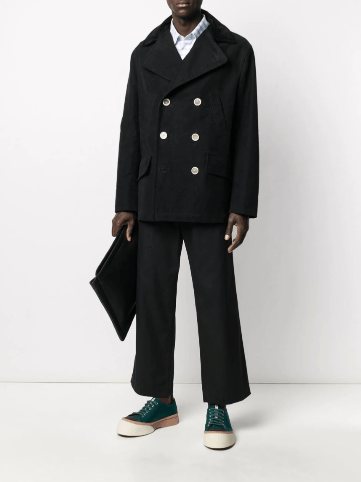Marni BNWT AW20 MARNI DOUBLE BREASTED SUEDE COTTON COAT 50 Size US M / EU 48-50 / 2 - 15 Thumbnail