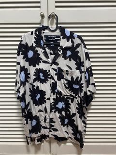 JACQUEMUS Shirts  Mens Painted Flower bowling shirt