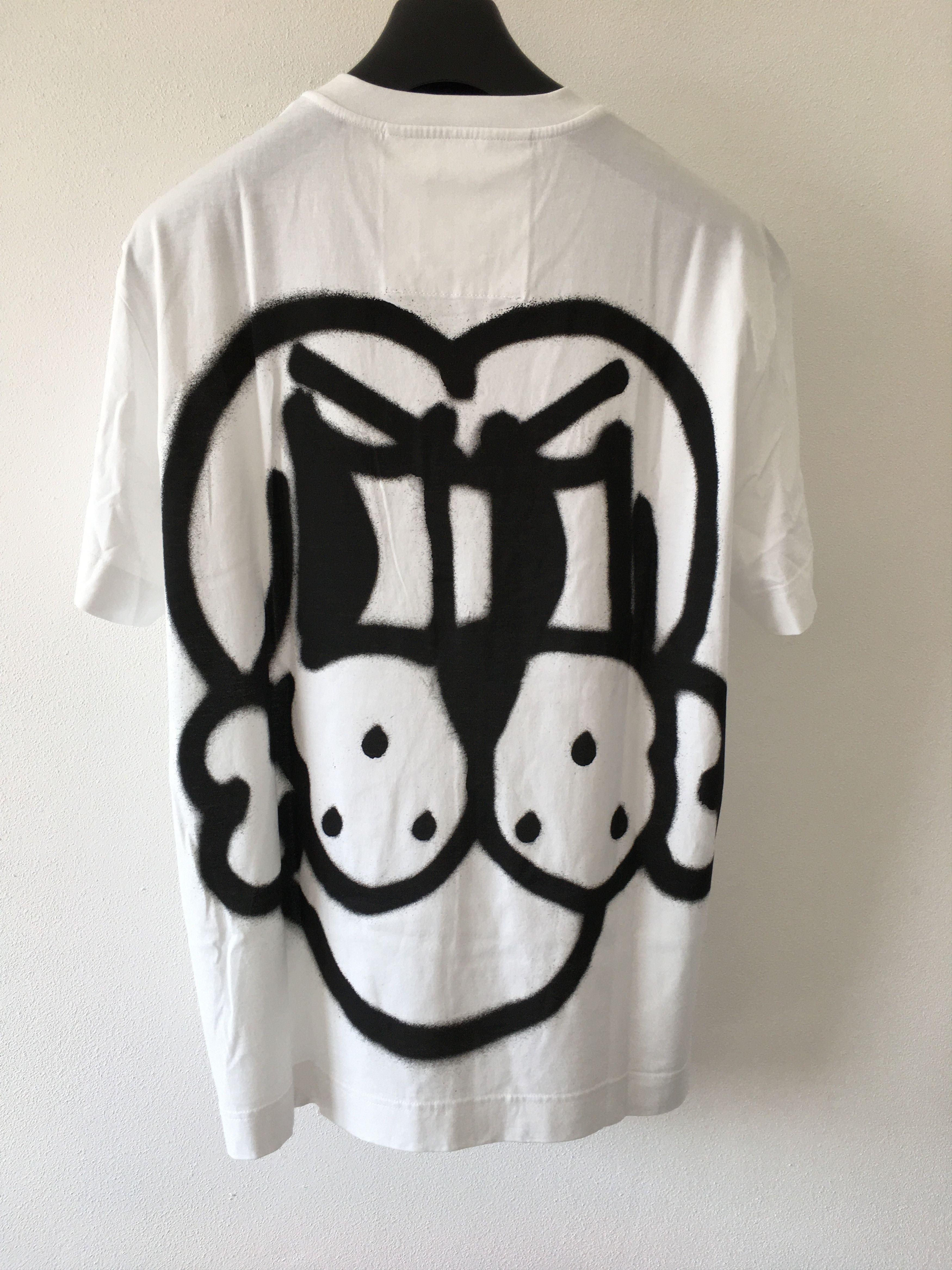 image of Givenchy T-Shirt Dog Print in White, Men's (Size 2XL)