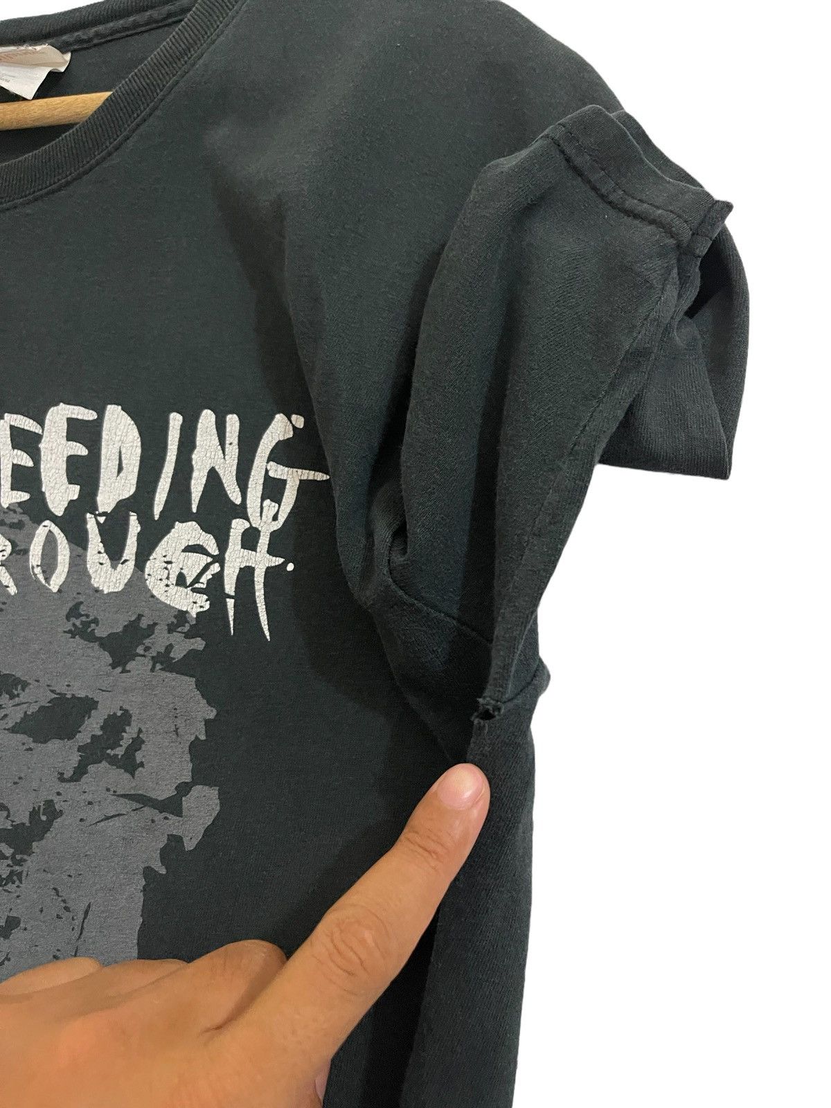 Band Tees × Vintage Vintage Bleeding Through bandtees Size US M / EU 48-50 / 2 - 9 Thumbnail