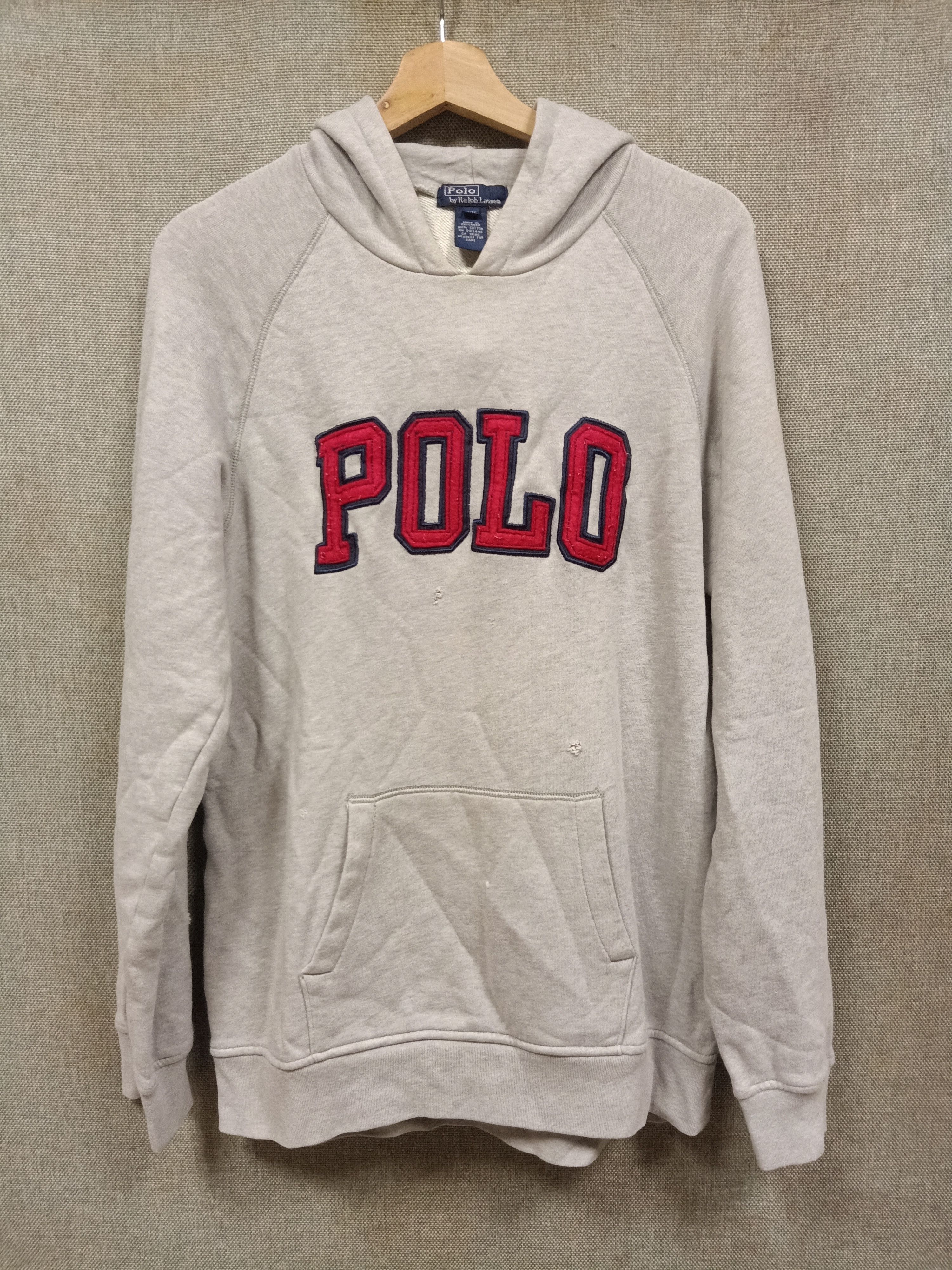 Polo Ralph Lauren Vintage 90s sweatshirt hoodie polo ralph lauren spell out Size US M / EU 48-50 / 2 - 1 Thumbnail