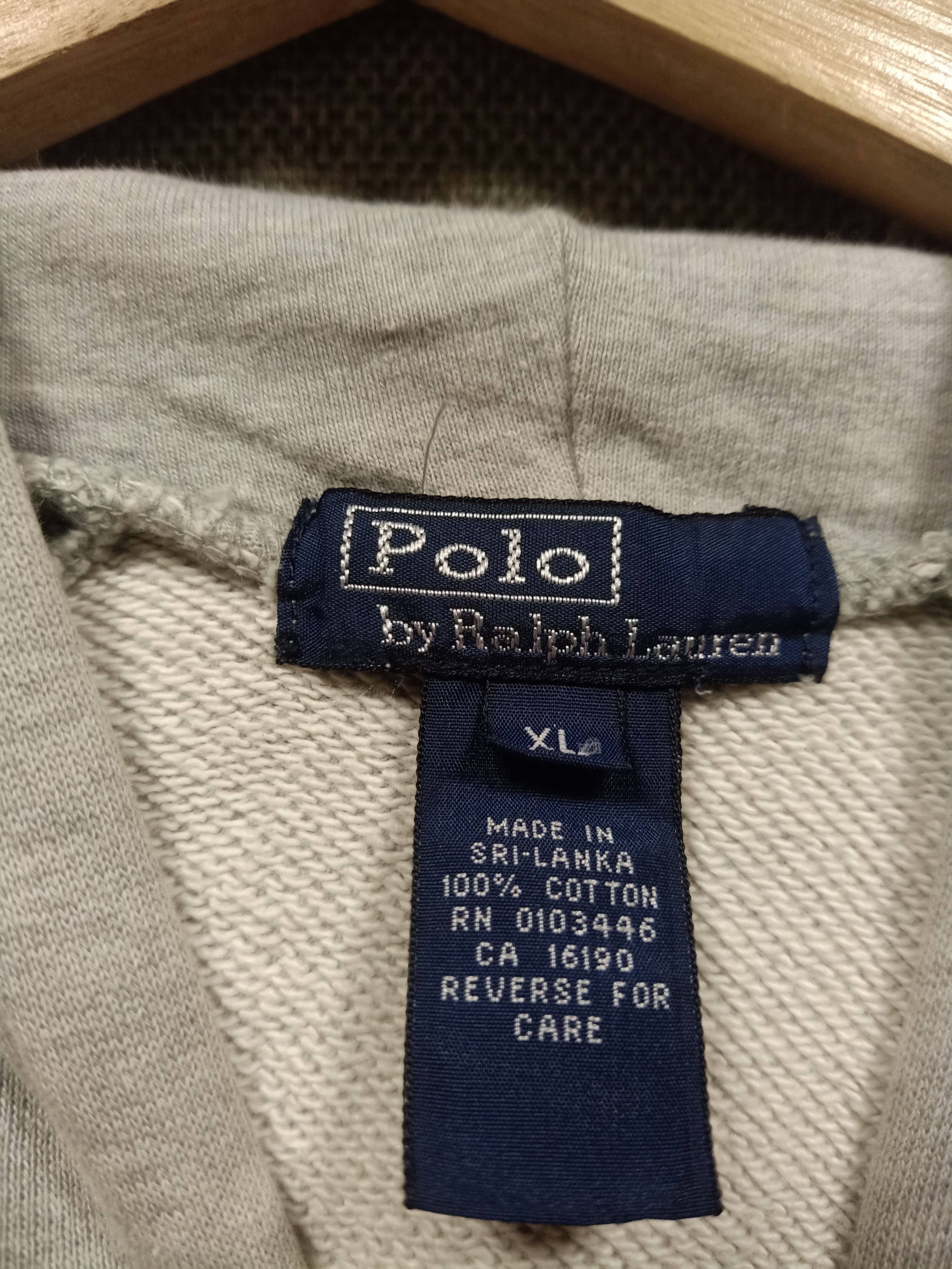Polo Ralph Lauren Vintage 90s sweatshirt hoodie polo ralph lauren spell out Size US M / EU 48-50 / 2 - 4 Thumbnail