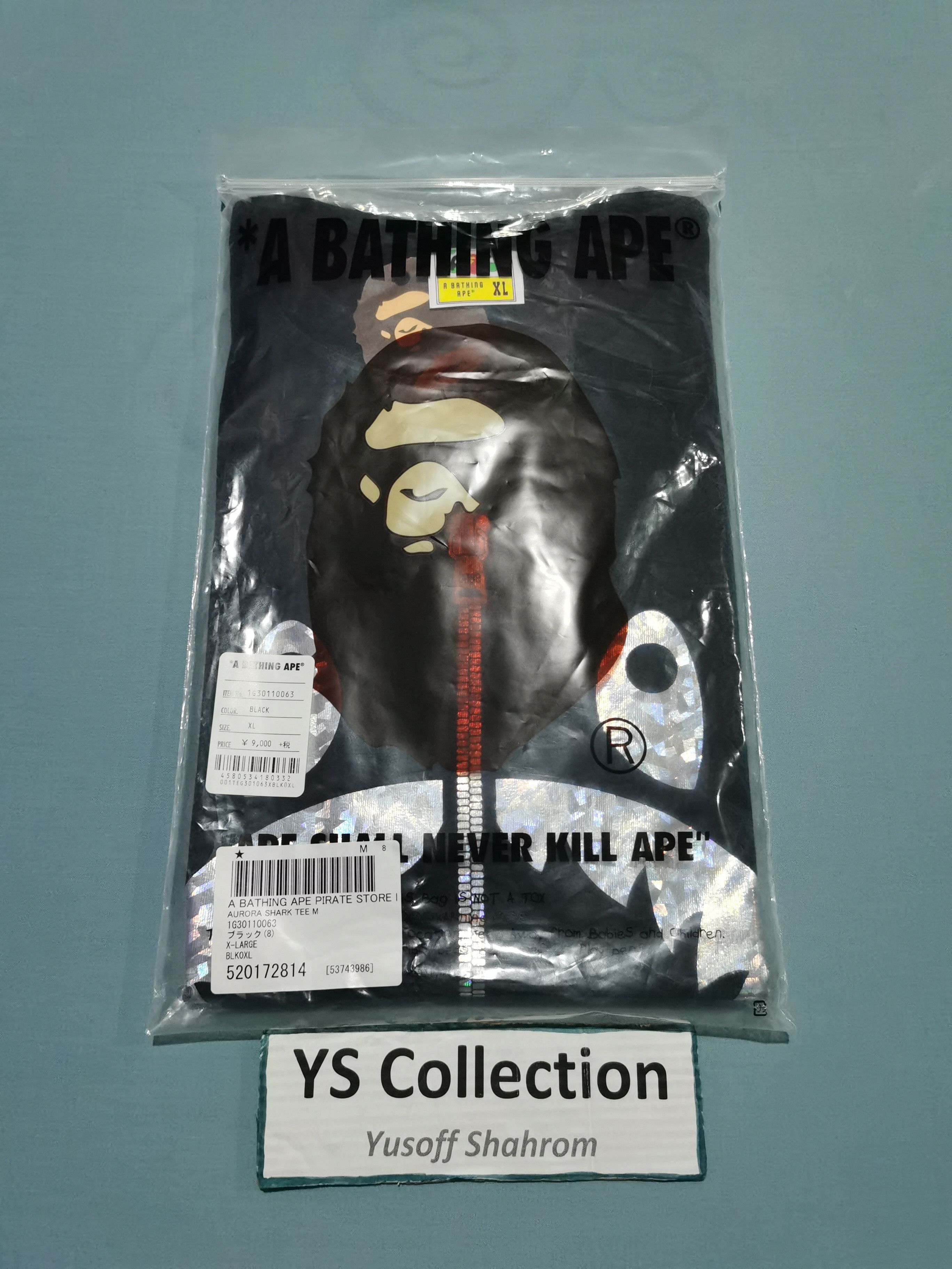 Bape Bape Aurora Shark Tee Size US XL / EU 56 / 4 - 2 Thumbnail