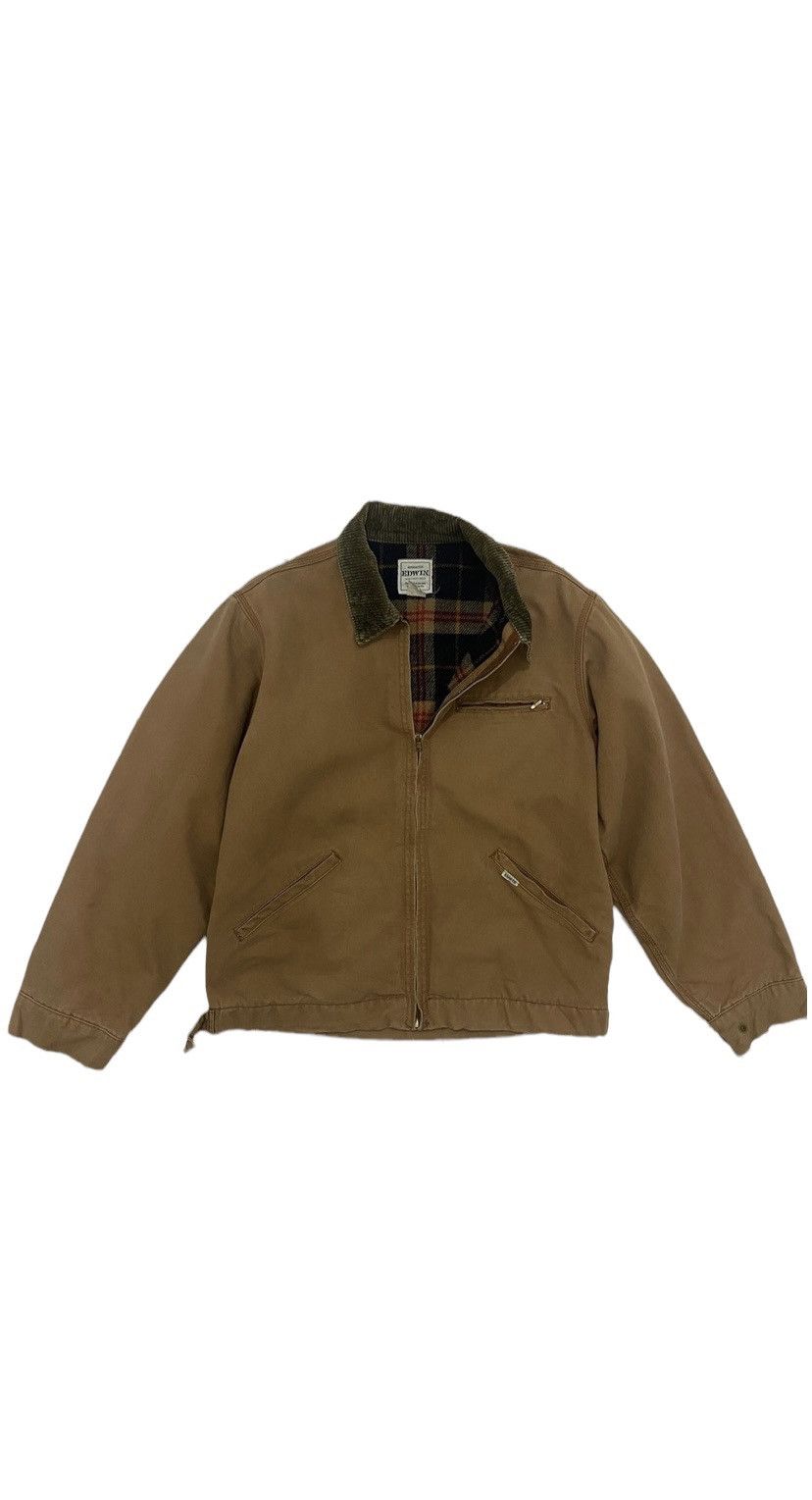 image of 90’S Edwin Japan Detriot Linen Jacket in Golden Haze, Men's (Size Large)