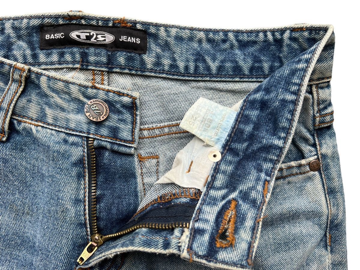 Beauty Beast × Japanese Brand Japan Sashiko Ripped Patchwork Faded Denim Flare Jeans 26x30 Size 26" / US 2 / IT 38 - 10 Thumbnail
