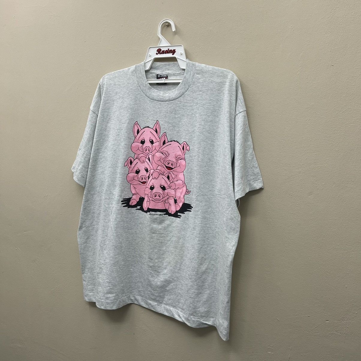 Vintage Vintage Naughty Pigs Graphic TShirt Cheeky Piglets Shirt Size US XXL / EU 58 / 5 - 6 Thumbnail