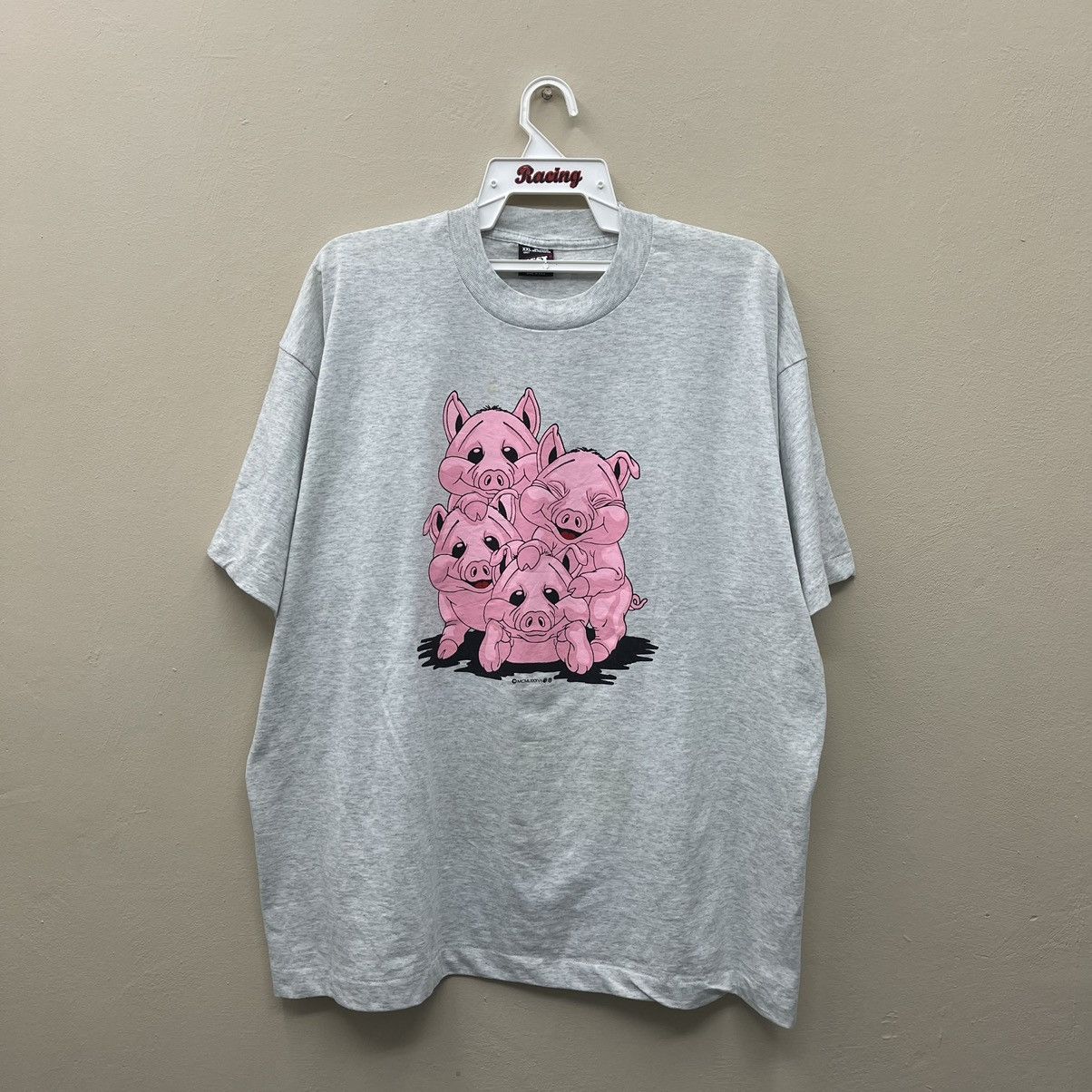 Vintage Vintage Naughty Pigs Graphic TShirt Cheeky Piglets Shirt Size US XXL / EU 58 / 5 - 1 Thumbnail