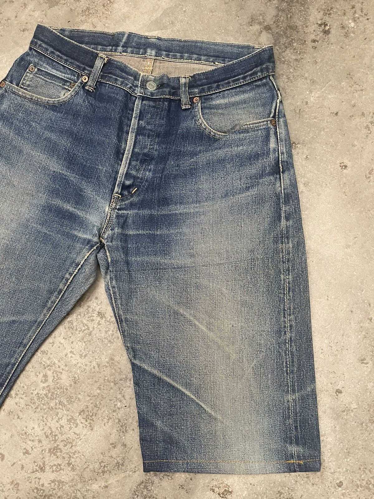 Blue Blue Japan Blue Blue Japan Selvedge Denim Shorts Faded Size US 33 - 4 Thumbnail