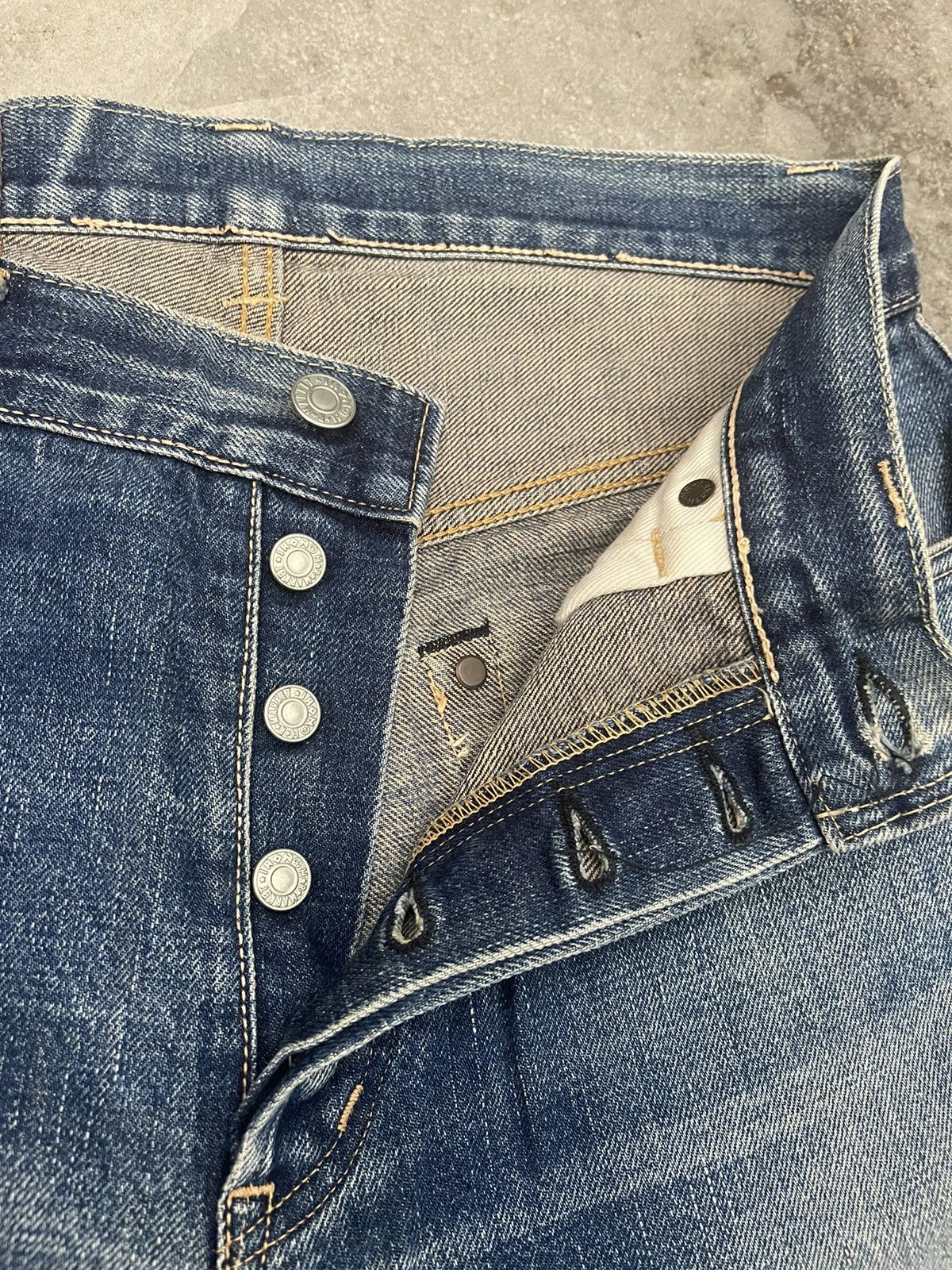 Blue Blue Japan Blue Blue Japan Selvedge Denim Shorts Faded Size US 33 - 7 Thumbnail