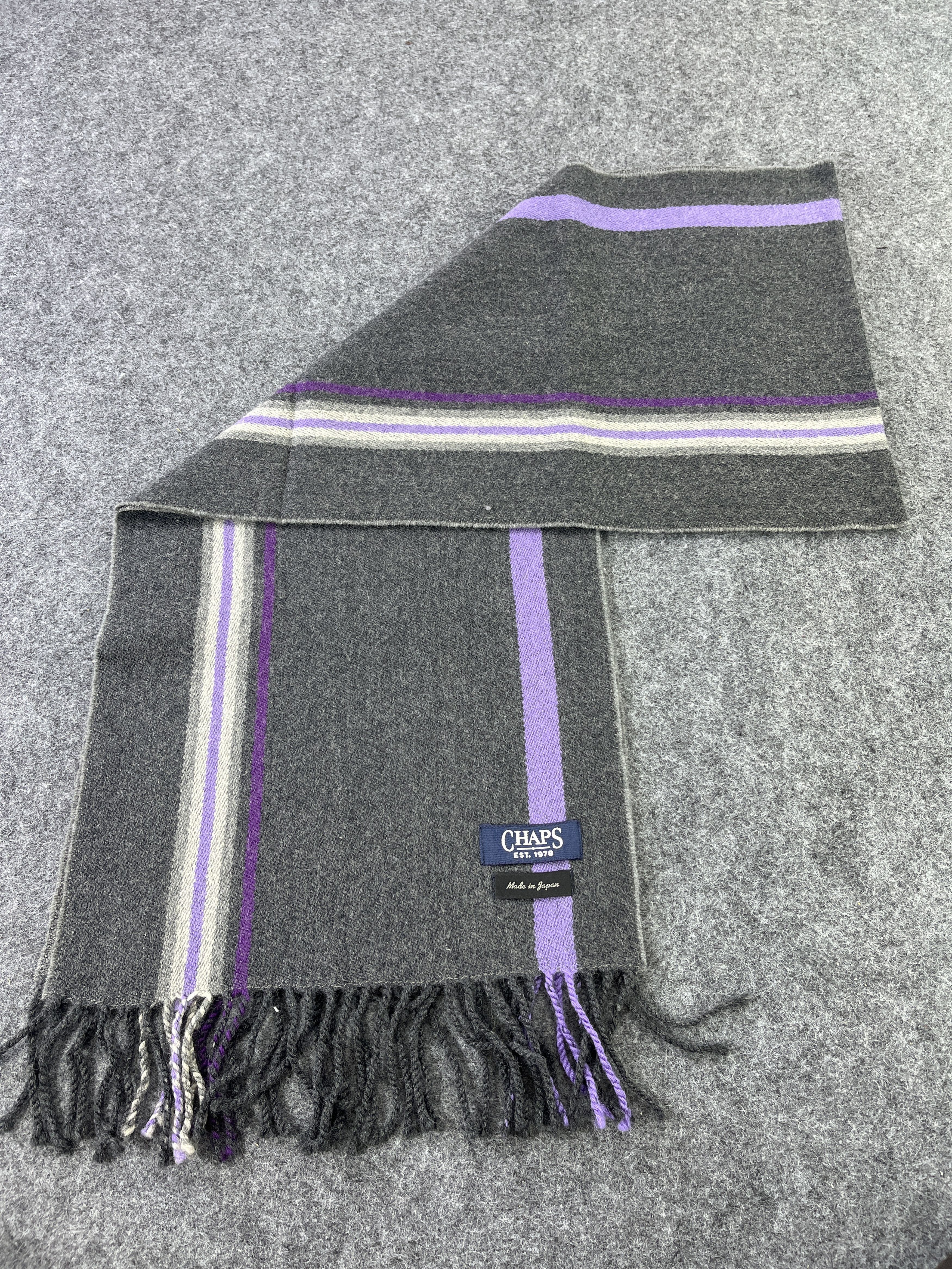 Chaps × Vintage Chaps Lines Scarf / Muffler / Neckwear T316 Size ONE SIZE - 4 Thumbnail