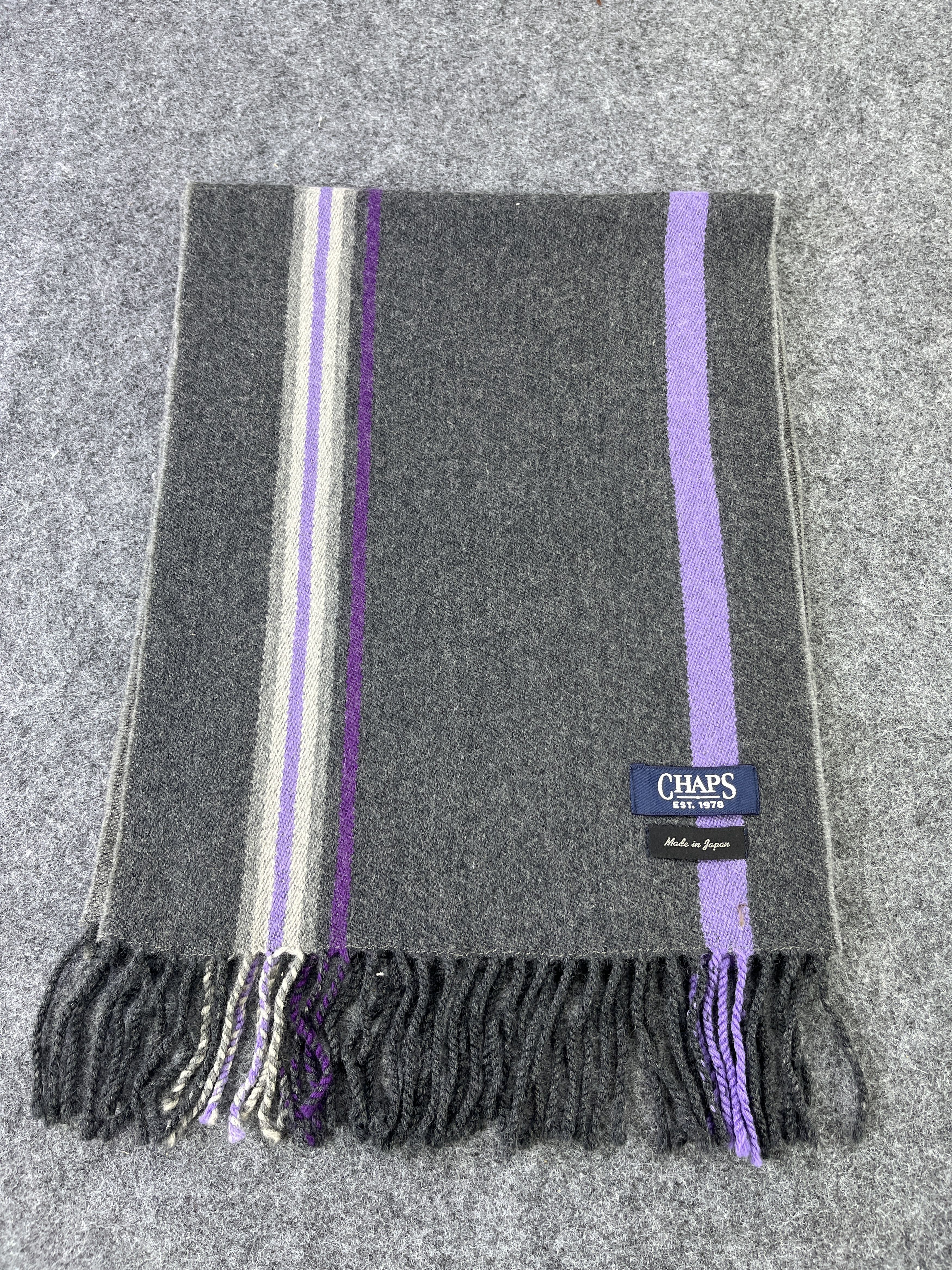 Chaps × Vintage Chaps Lines Scarf / Muffler / Neckwear T316 Size ONE SIZE - 6 Thumbnail