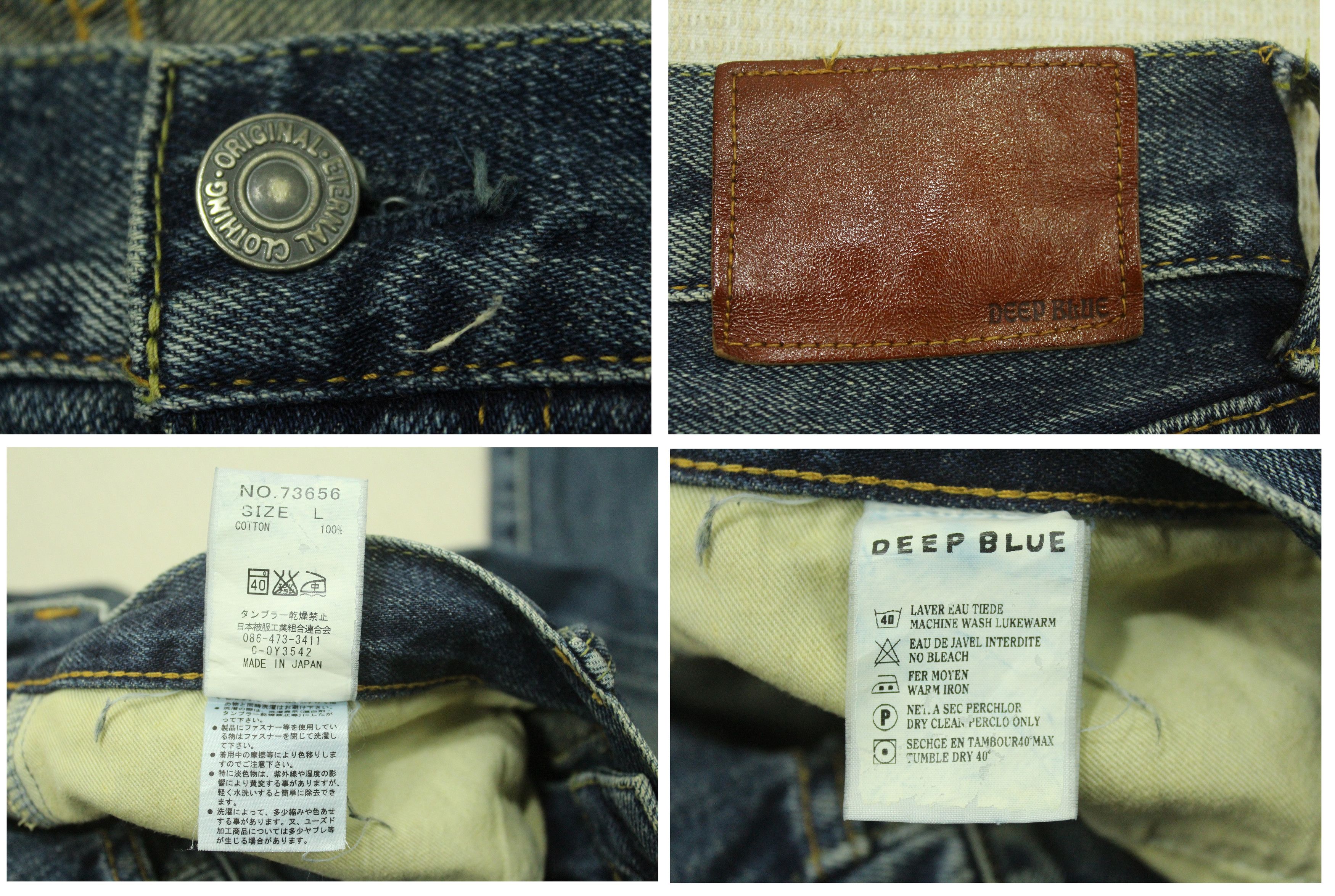 Eternal Selvedge ETERNAL Denim Jeans Made In JAPAN Size US 32 / EU 48 - 14 Thumbnail