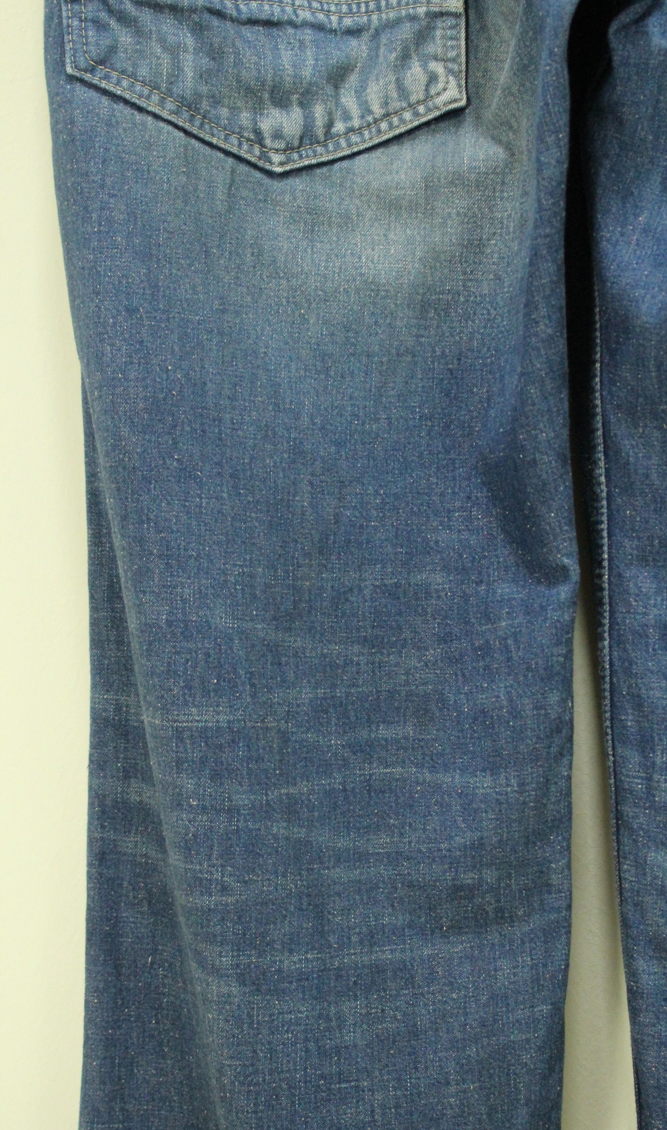 Japanese Brand SURPLUS Denim Utility Side Button Blue Way Navy Army Size US 30 / EU 46 - 13 Thumbnail