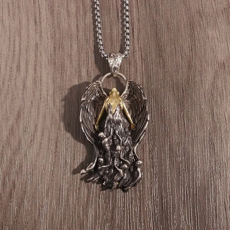 Jewelry Winged Angel Goddess Pendant Necklace Size ONE SIZE - 5 Thumbnail